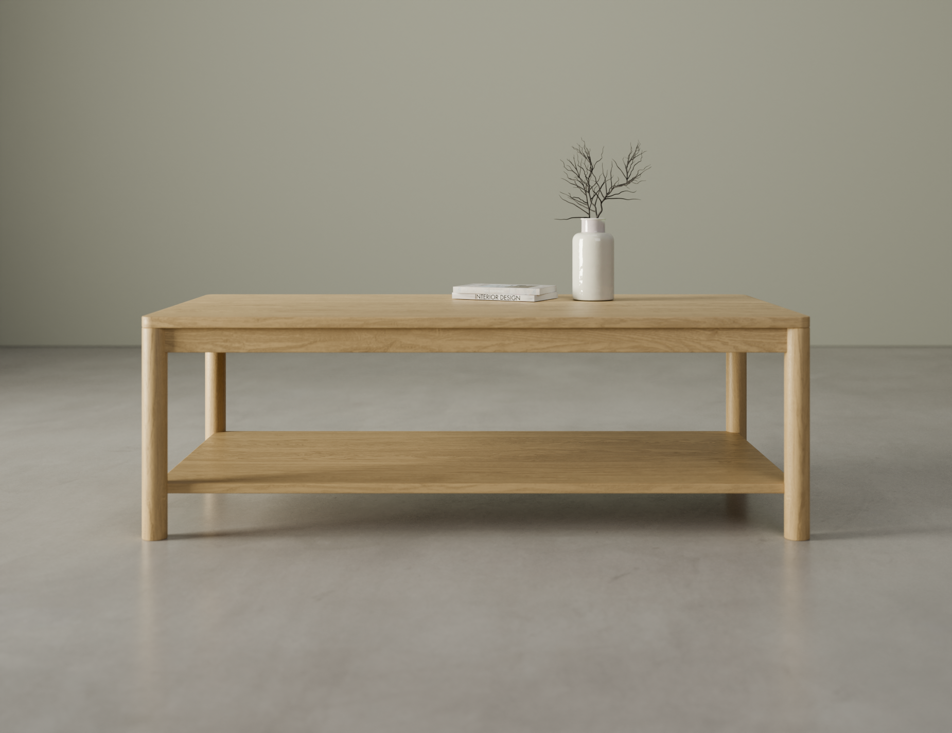 Nordica Solid Oak Rectangular Coffee Table