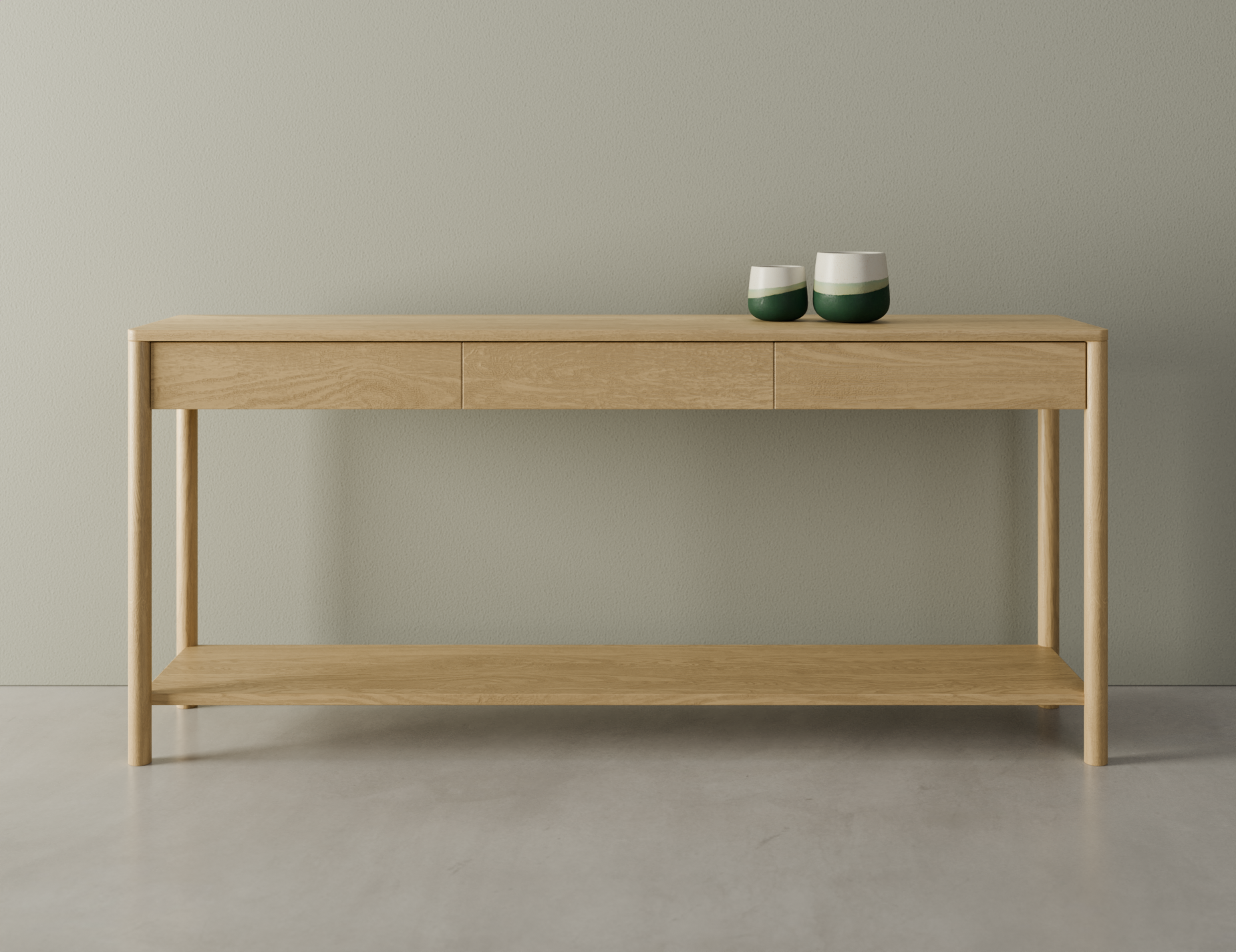 Nordica Solid Oak Console Table