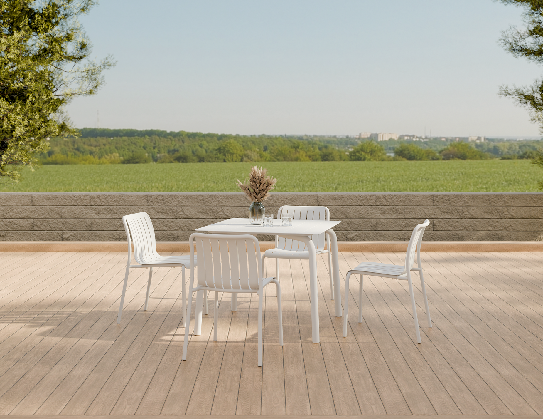 Roku Square Dining Table - Outdoor