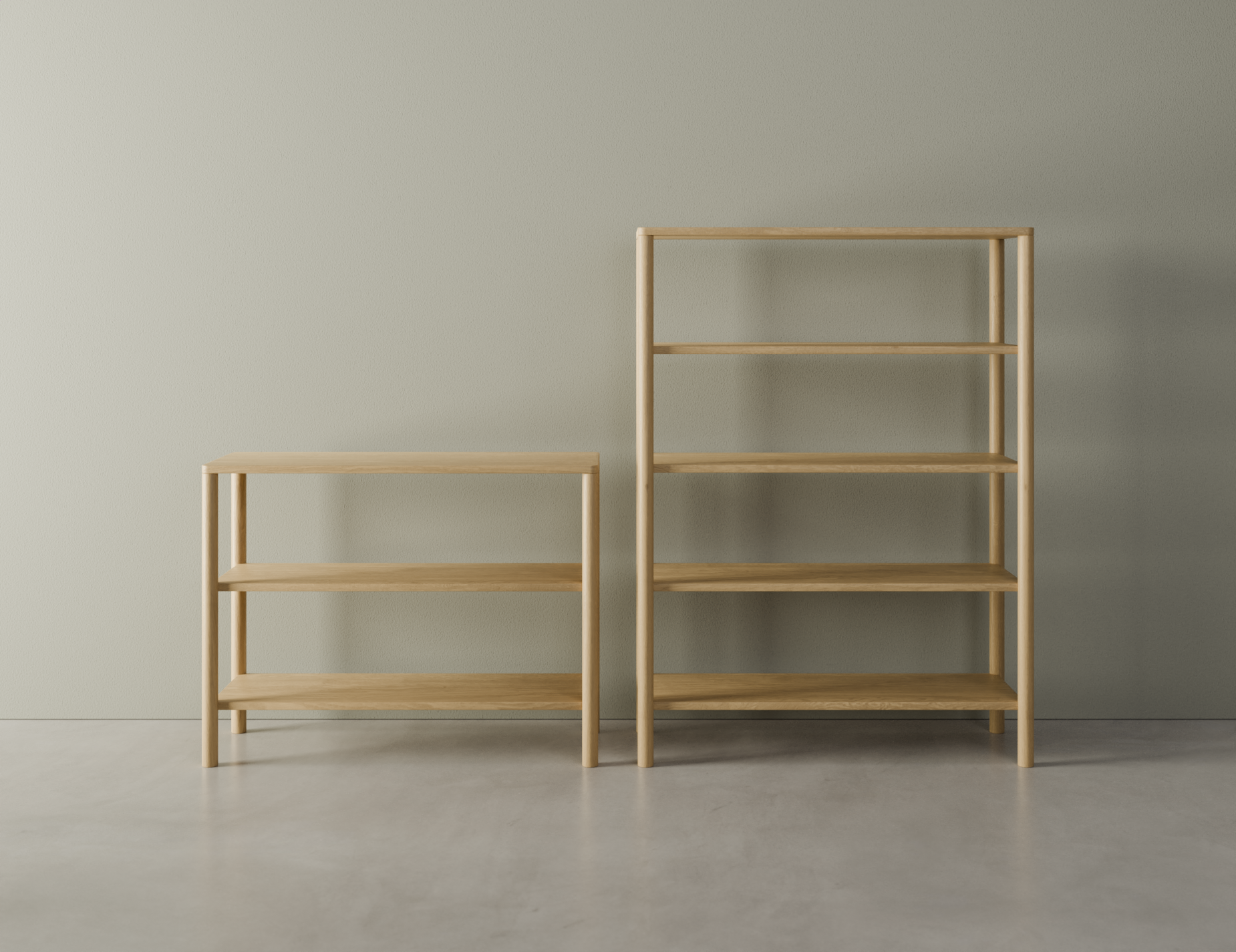 Nordica Solid Oak Bookshelf