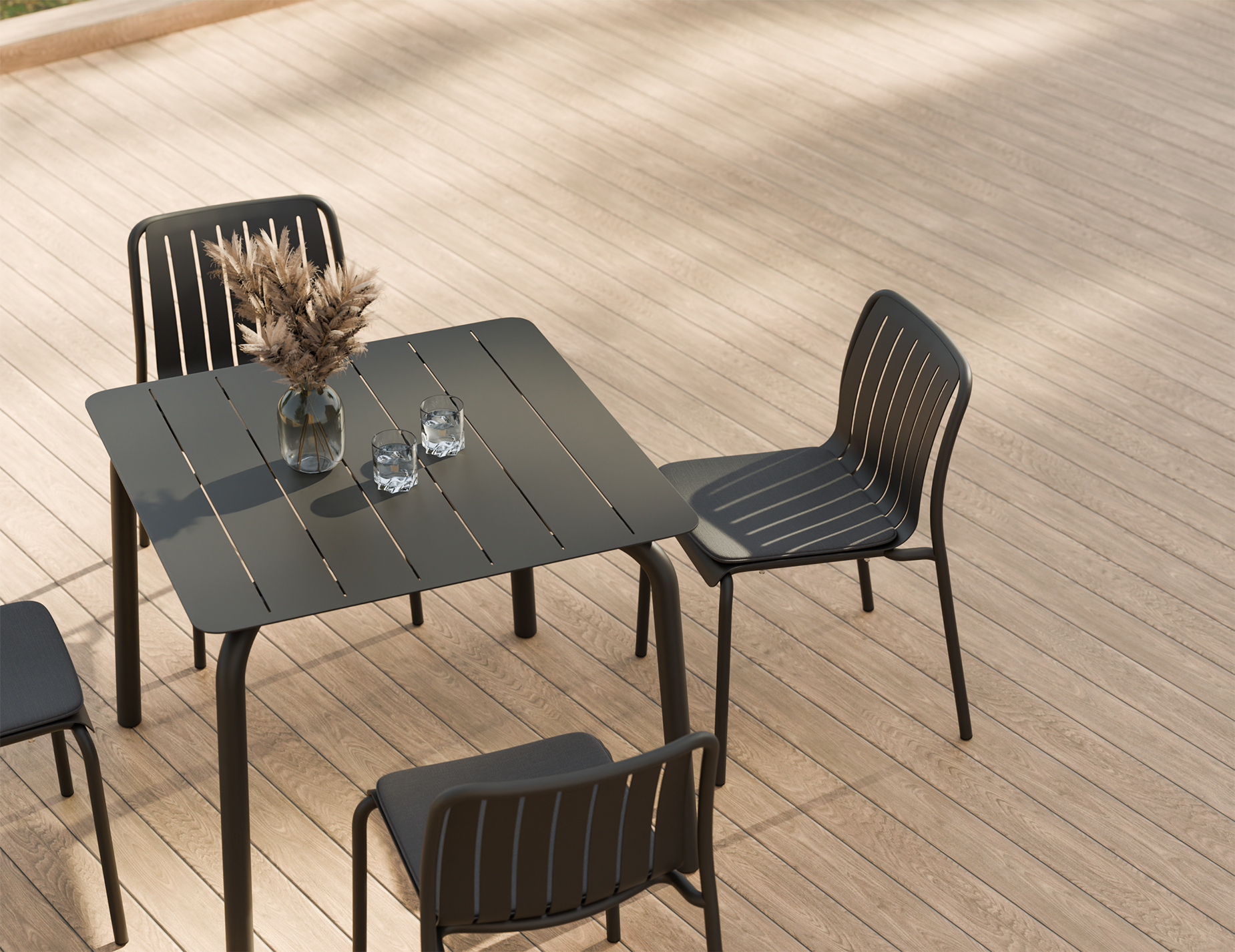 Roku Square Dining Table - Outdoor