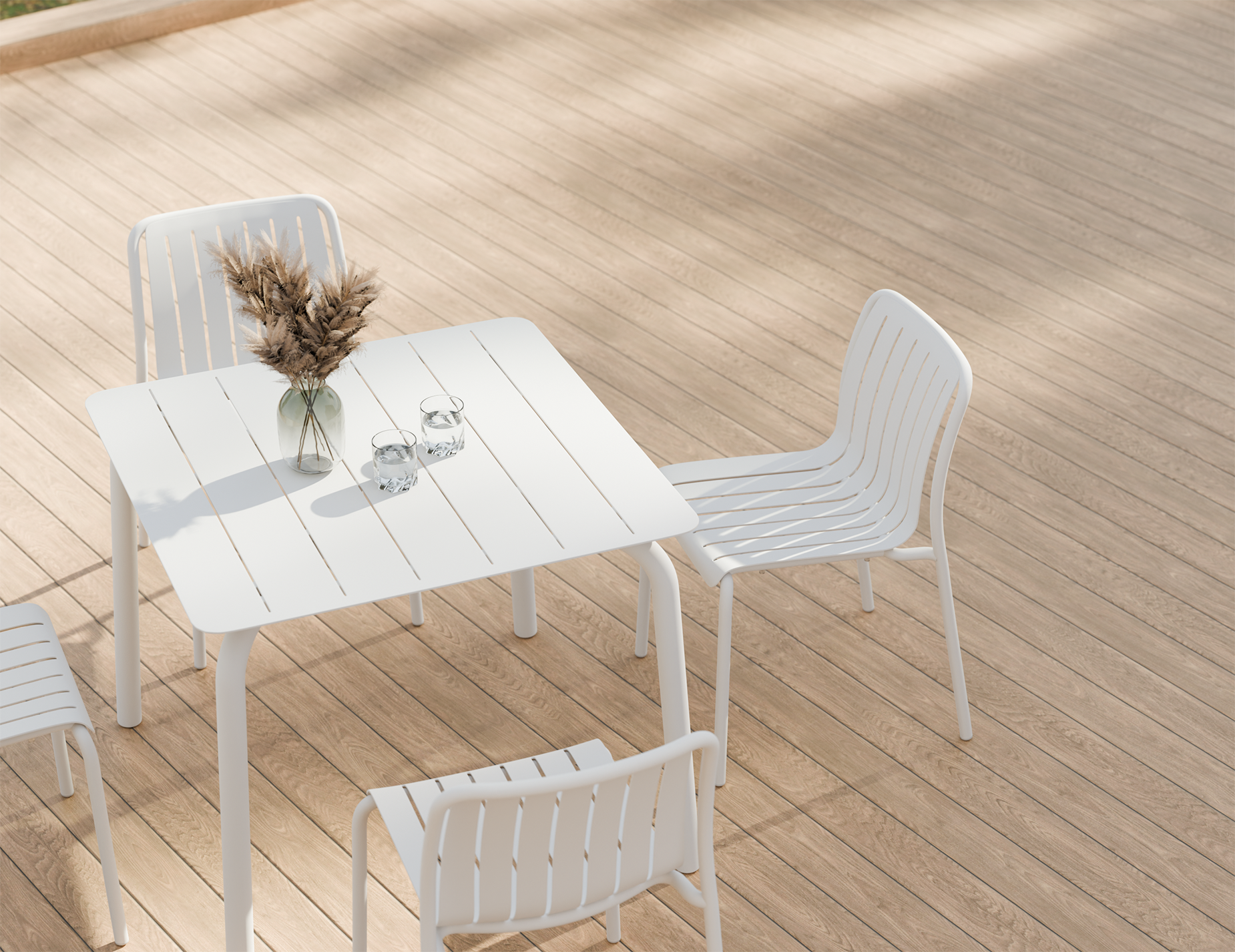 Roku Square Dining Table - Outdoor