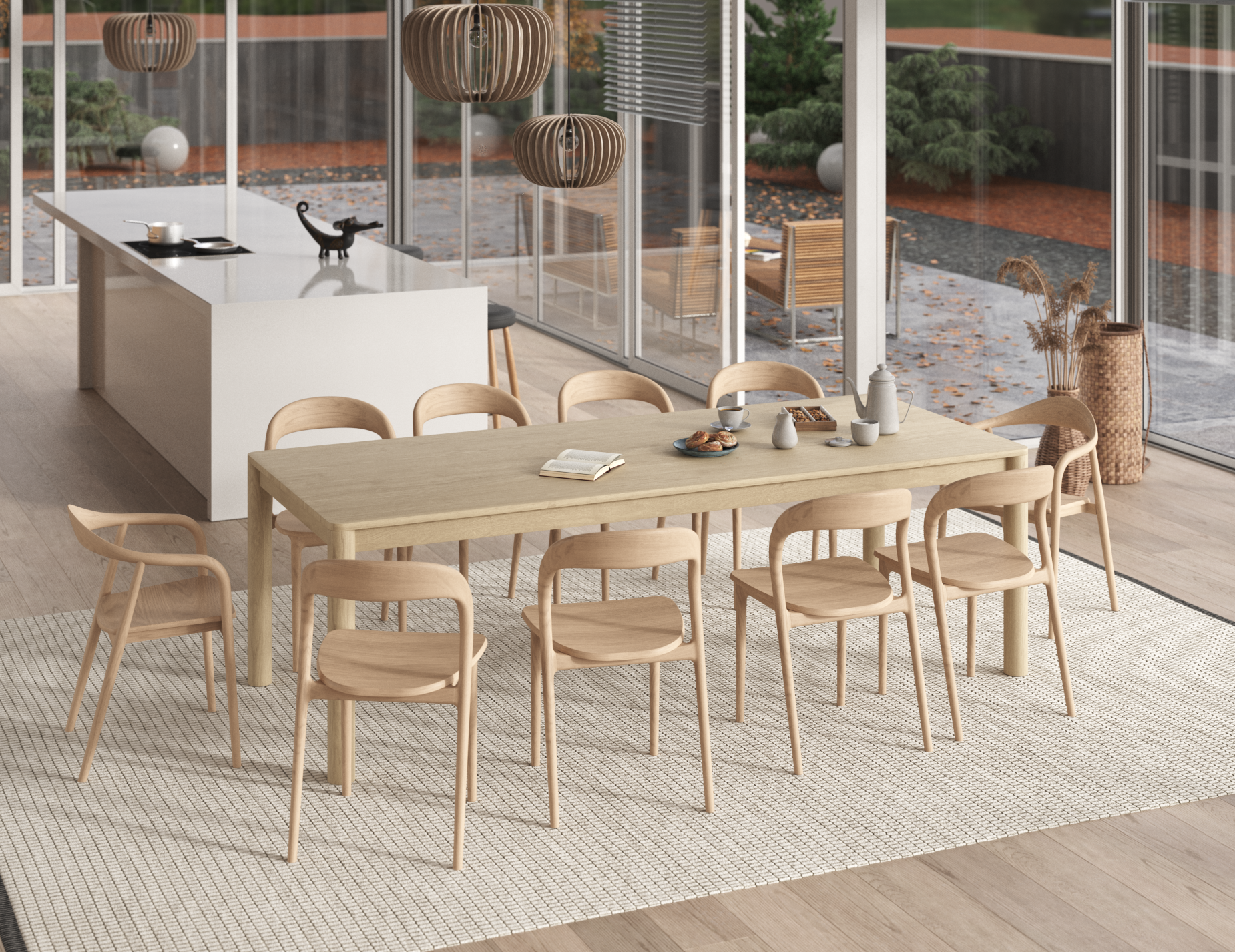 Nordica Solid Oak Dining Table