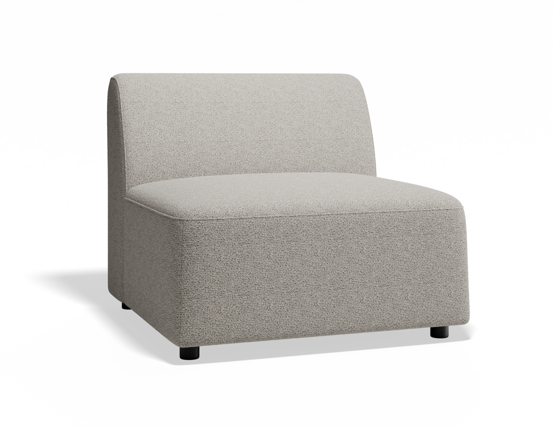 Atticus Modular Sofa Section - Armless - Oyster Fabric