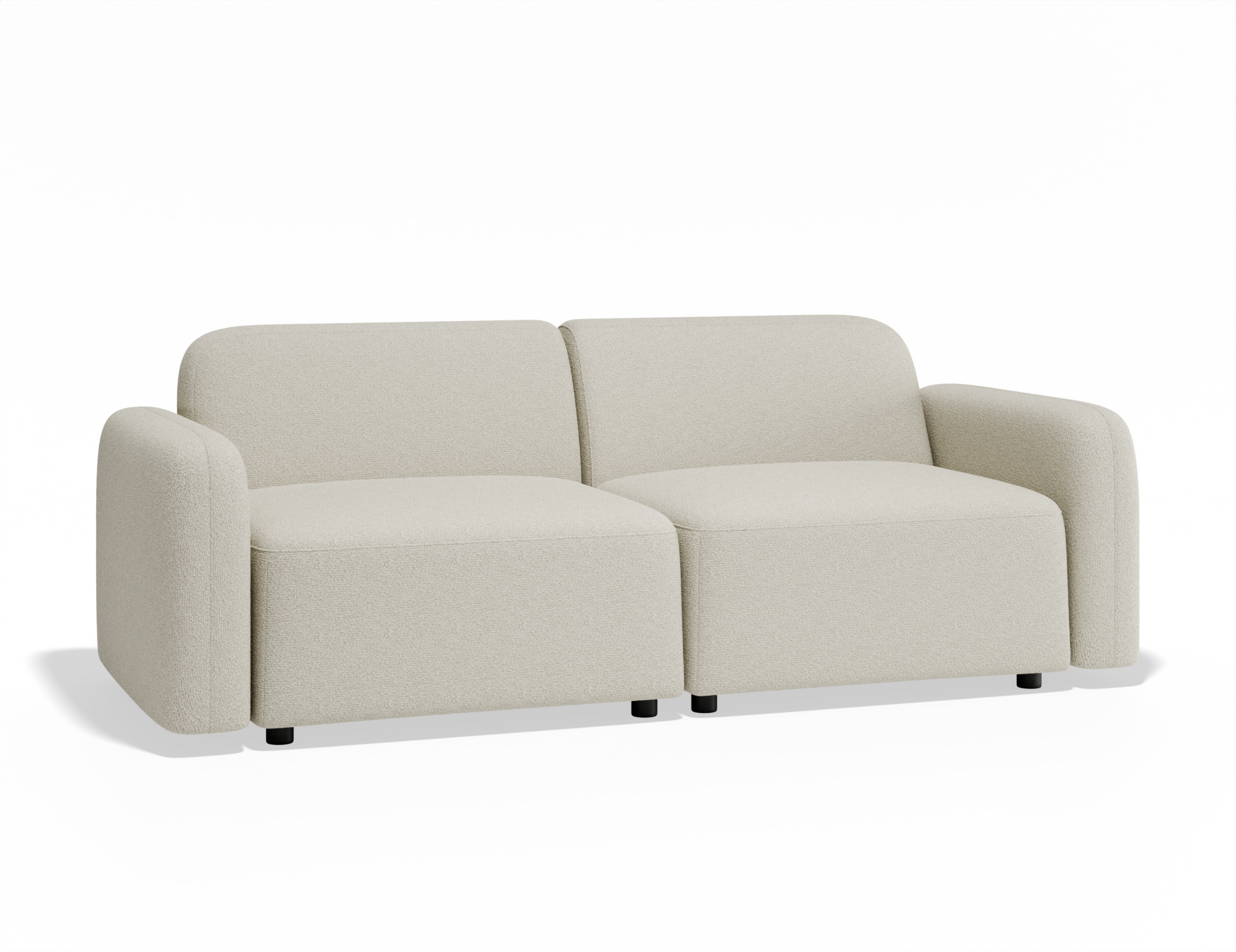 Atticus Modular Sofa - Ivory Cream Fabric