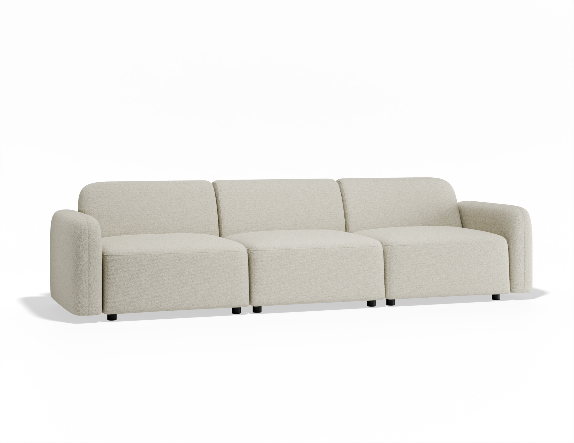 Atticus Modular Sofa - Ivory Cream Fabric