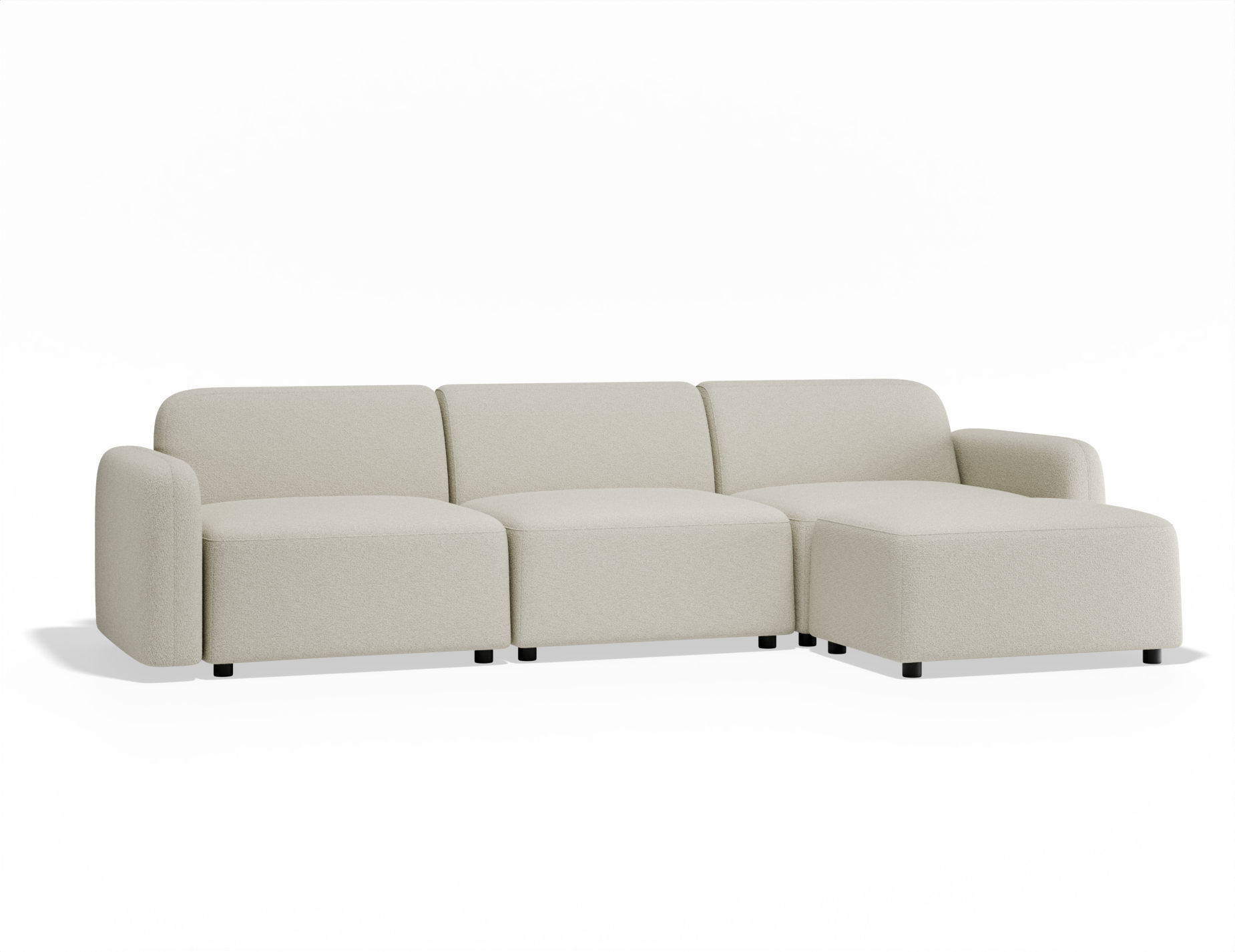 Atticus Modular Sofa - Ivory Cream Fabric