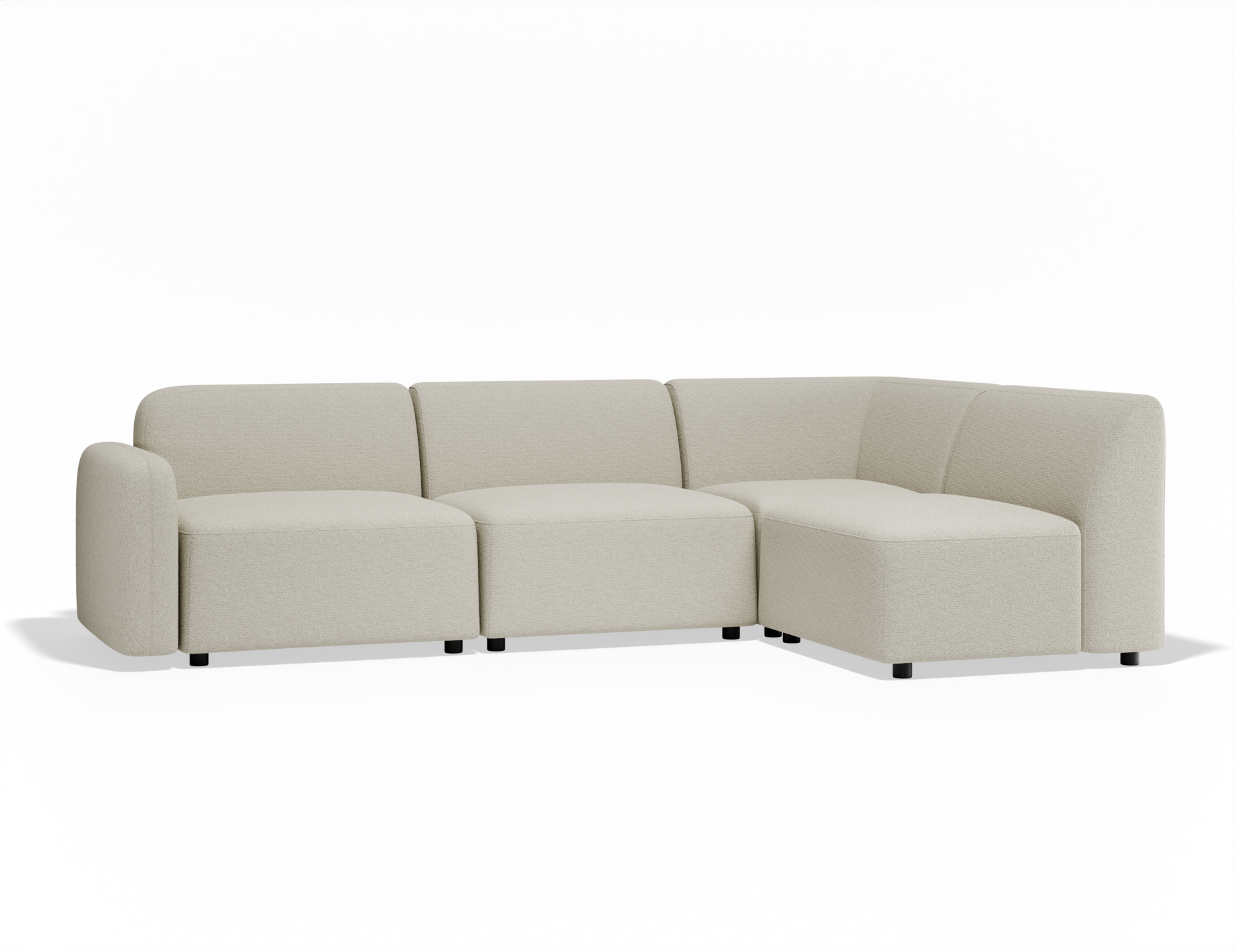 Atticus Modular Sofa - Ivory Cream Fabric