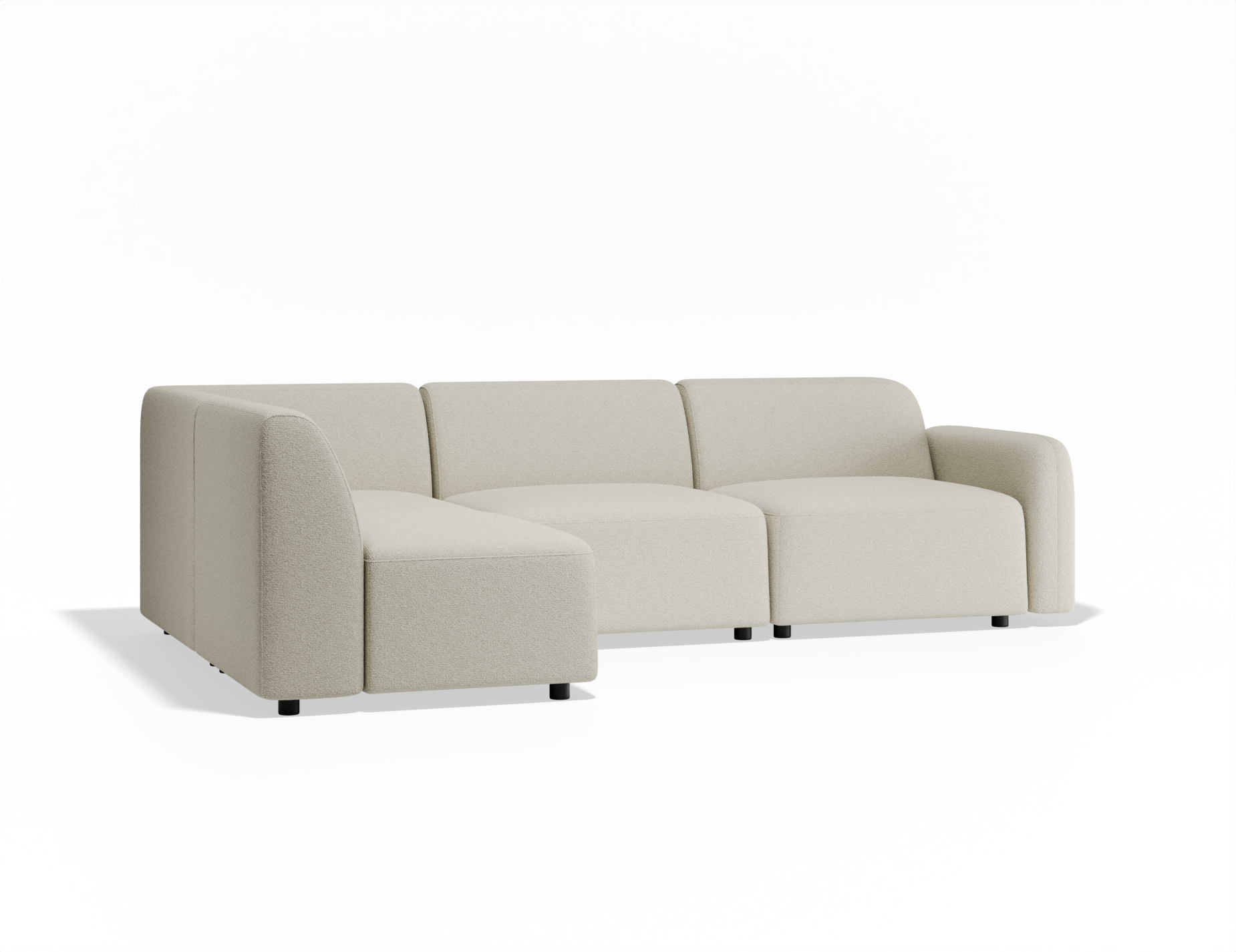 Atticus Modular Sofa - Ivory Cream Fabric