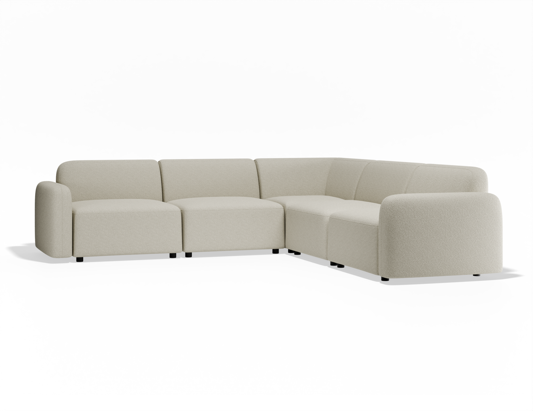 Atticus Modular Sofa - Ivory Cream Fabric