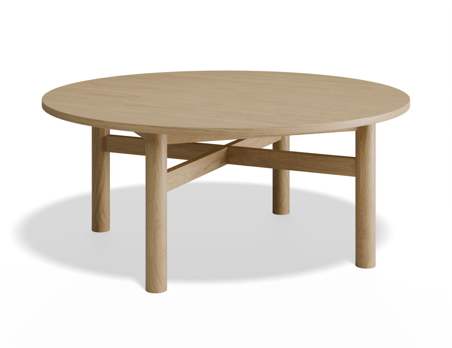 Nordica Solid Oak Round Coffee Table