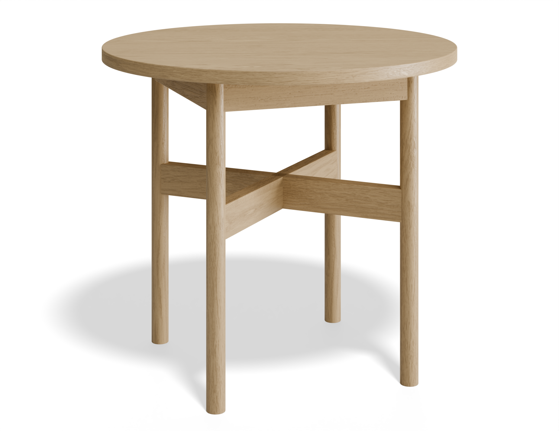 Nordica Solid Oak Round Side Table