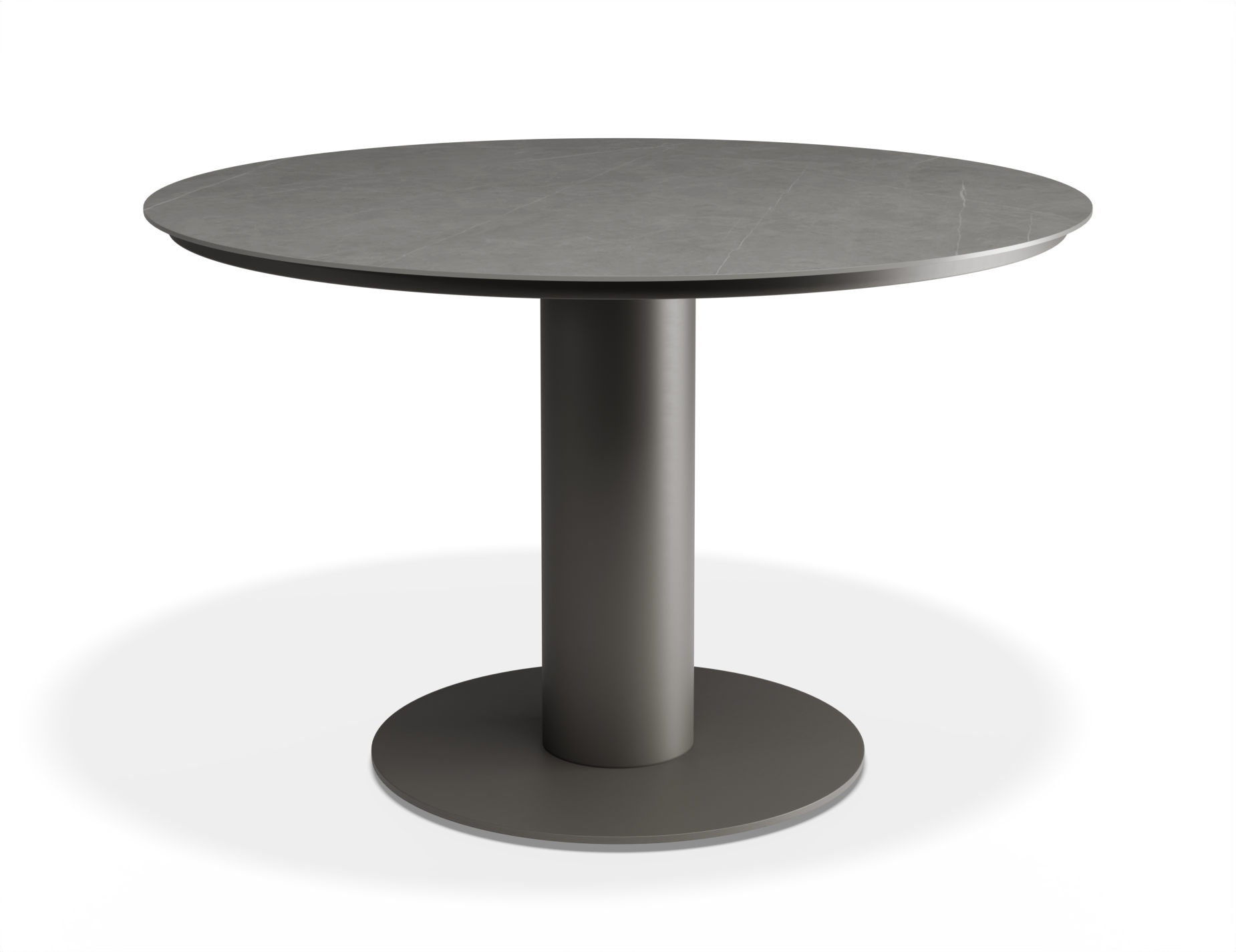 Orb Outdoor Dining Table - Charcoal with Urban Grey Ceramic Top