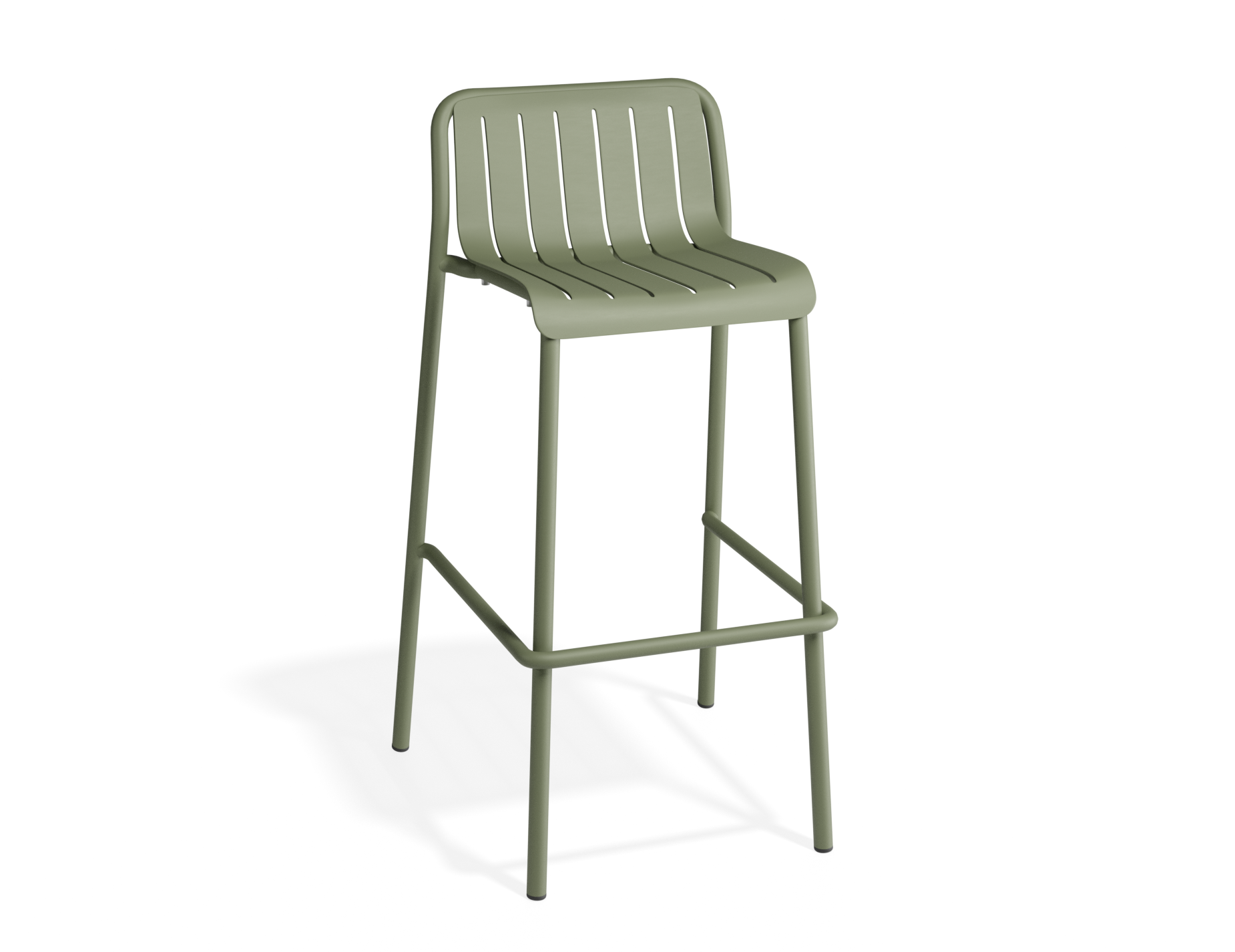 Roku Bar Stool - Outdoor - Matt Eucalyptus Green