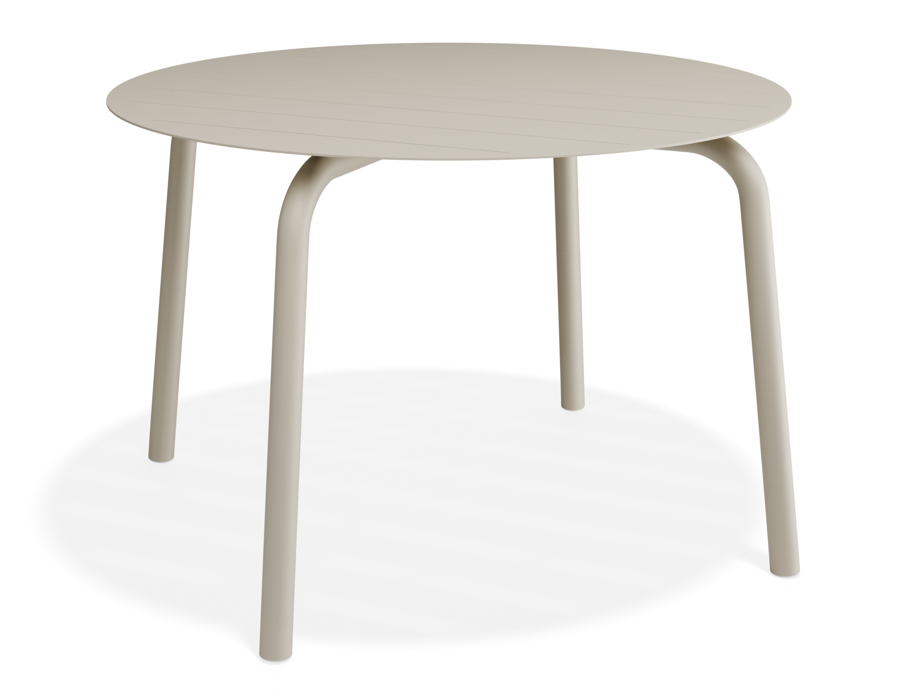 Roku Round Dining Table - Outdoor - Matte Latte