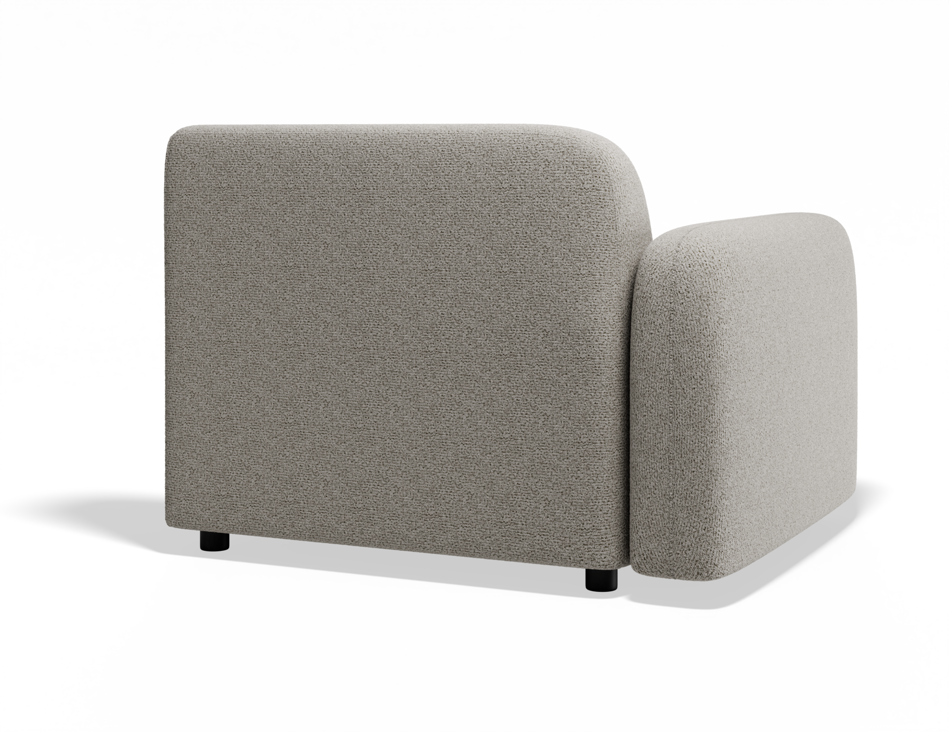 Atticus Modular Sofa Section - Left Arm - Oyster Fabric