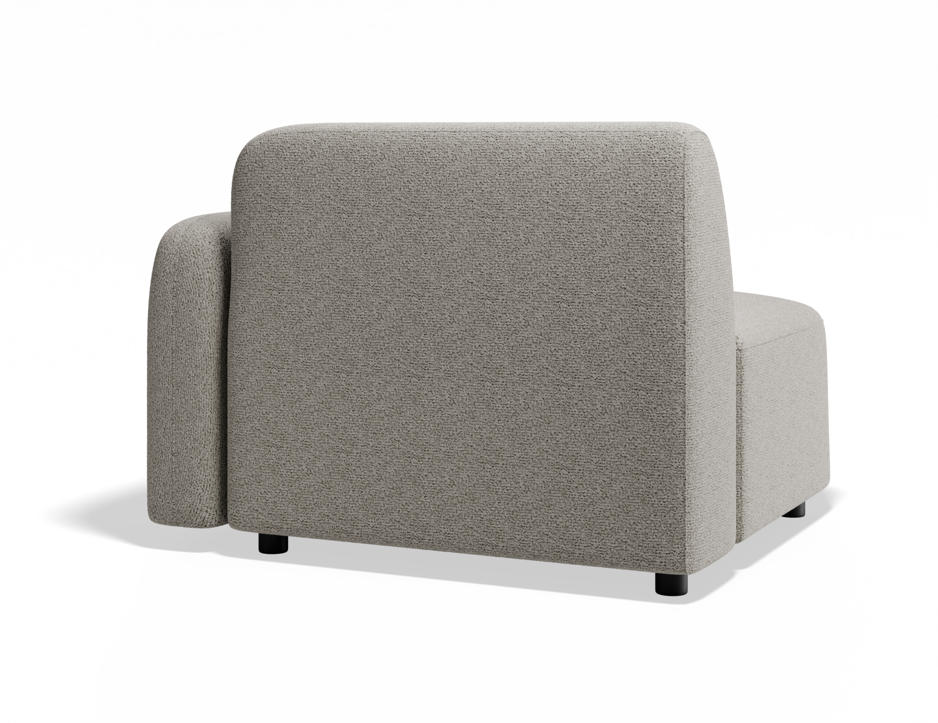 Atticus Modular Sofa Section - Right Arm - Oyster Fabric