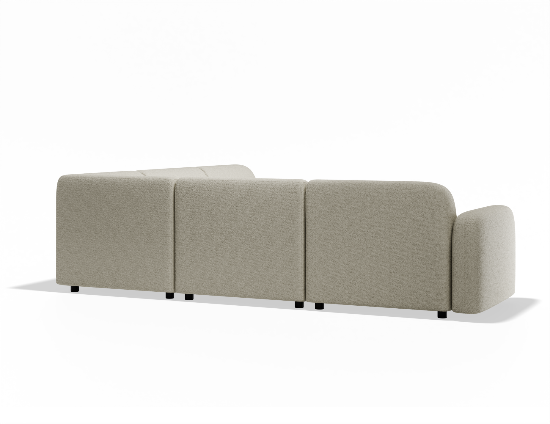 Atticus Modular Sofa - Ivory Cream Fabric