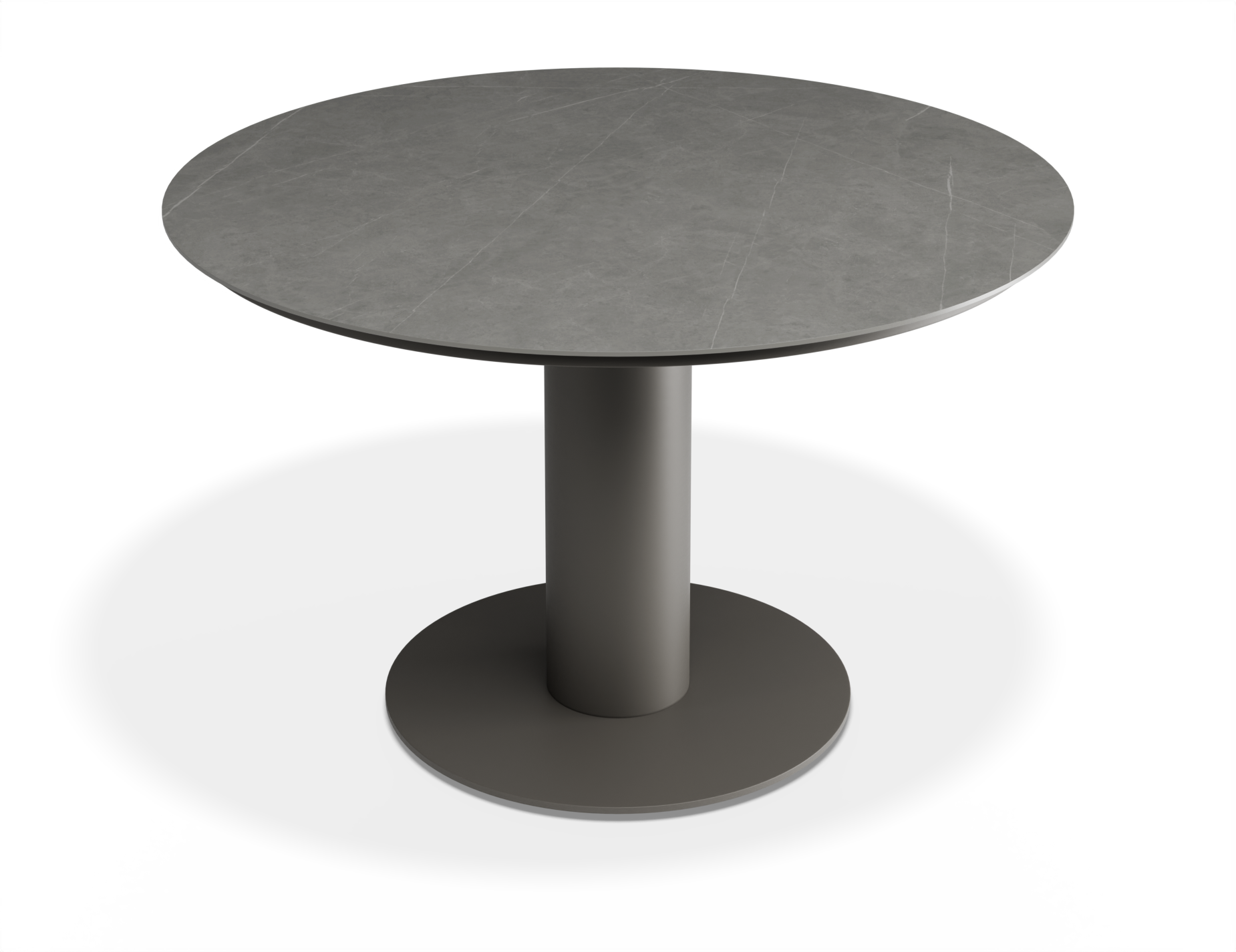 Orb Outdoor Dining Table - Charcoal with Urban Grey Ceramic Top