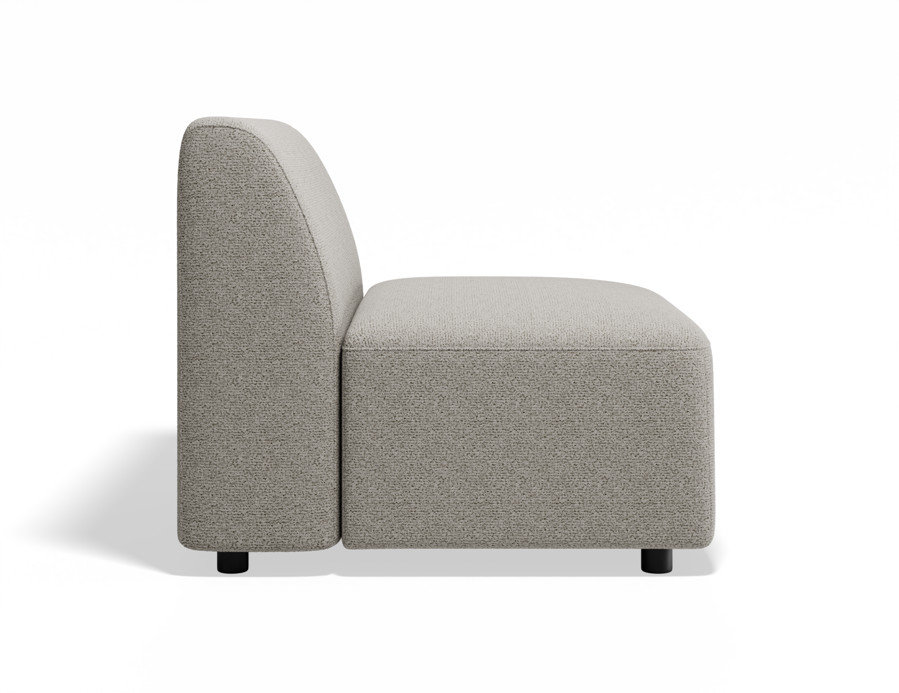 Atticus Modular Sofa Section - Armless - Oyster Fabric