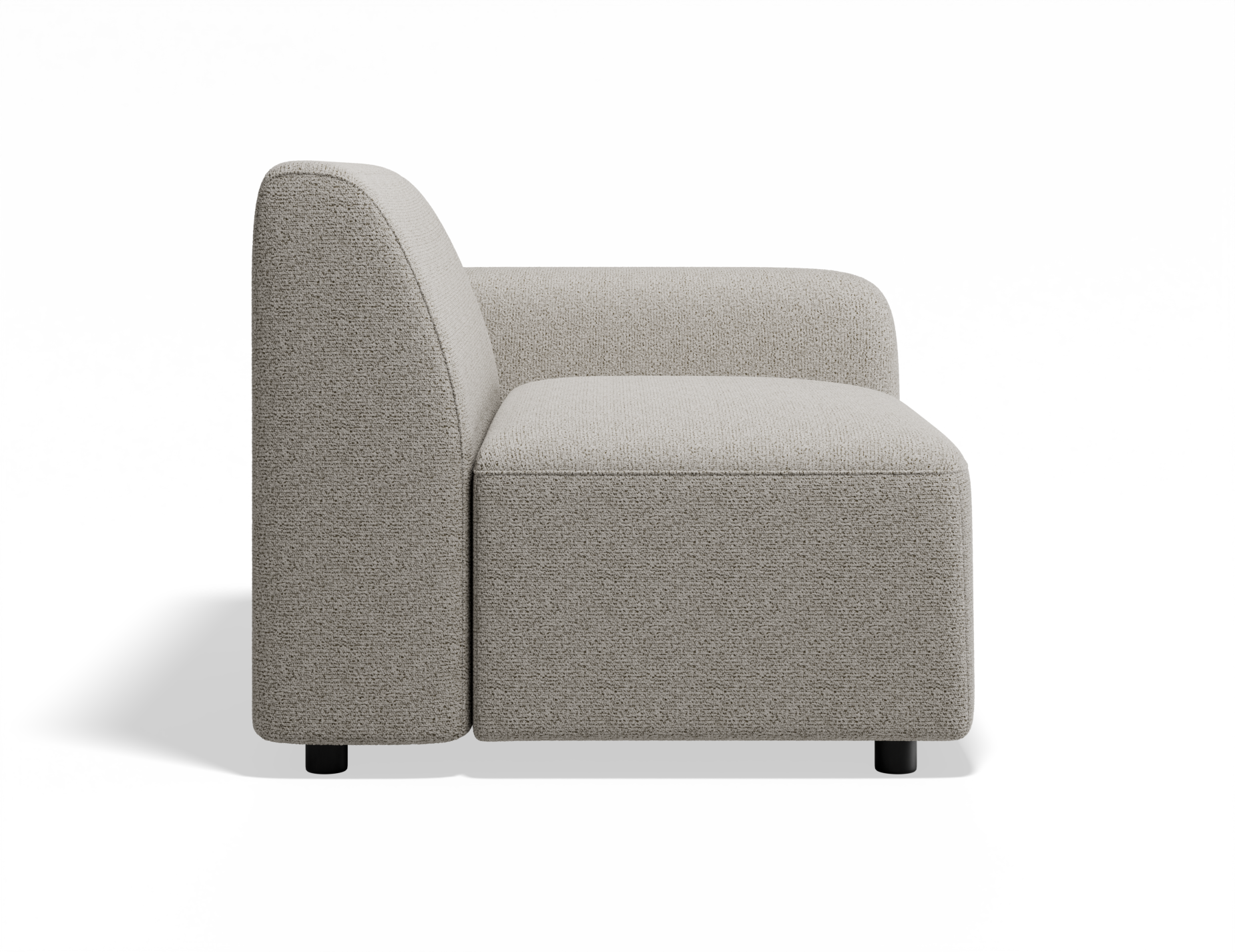 Atticus Modular Sofa Section - Right Arm - Oyster Fabric