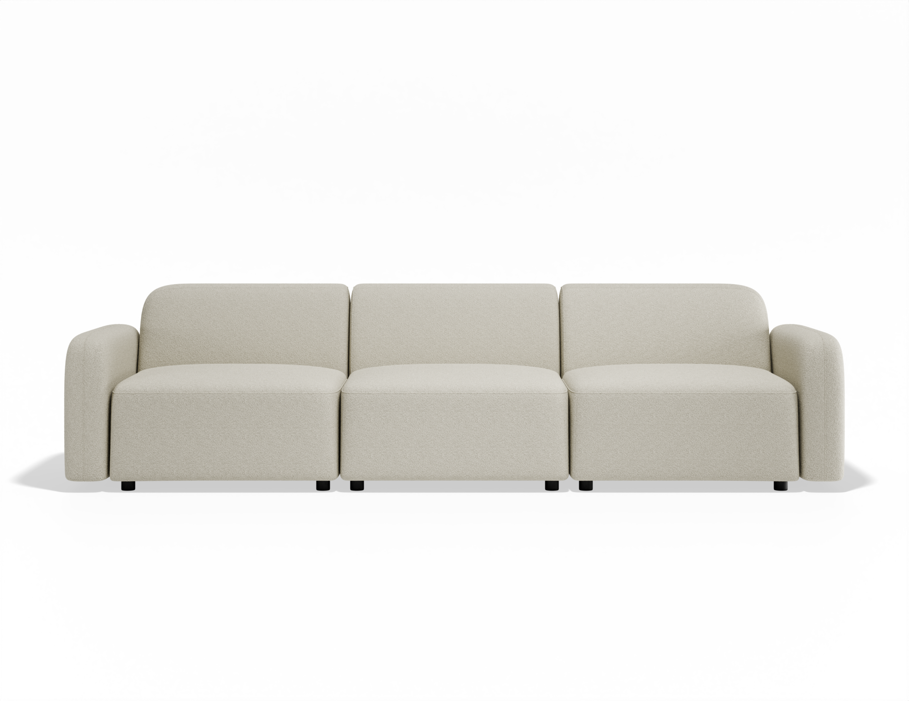 Atticus Modular Sofa - Ivory Cream Fabric