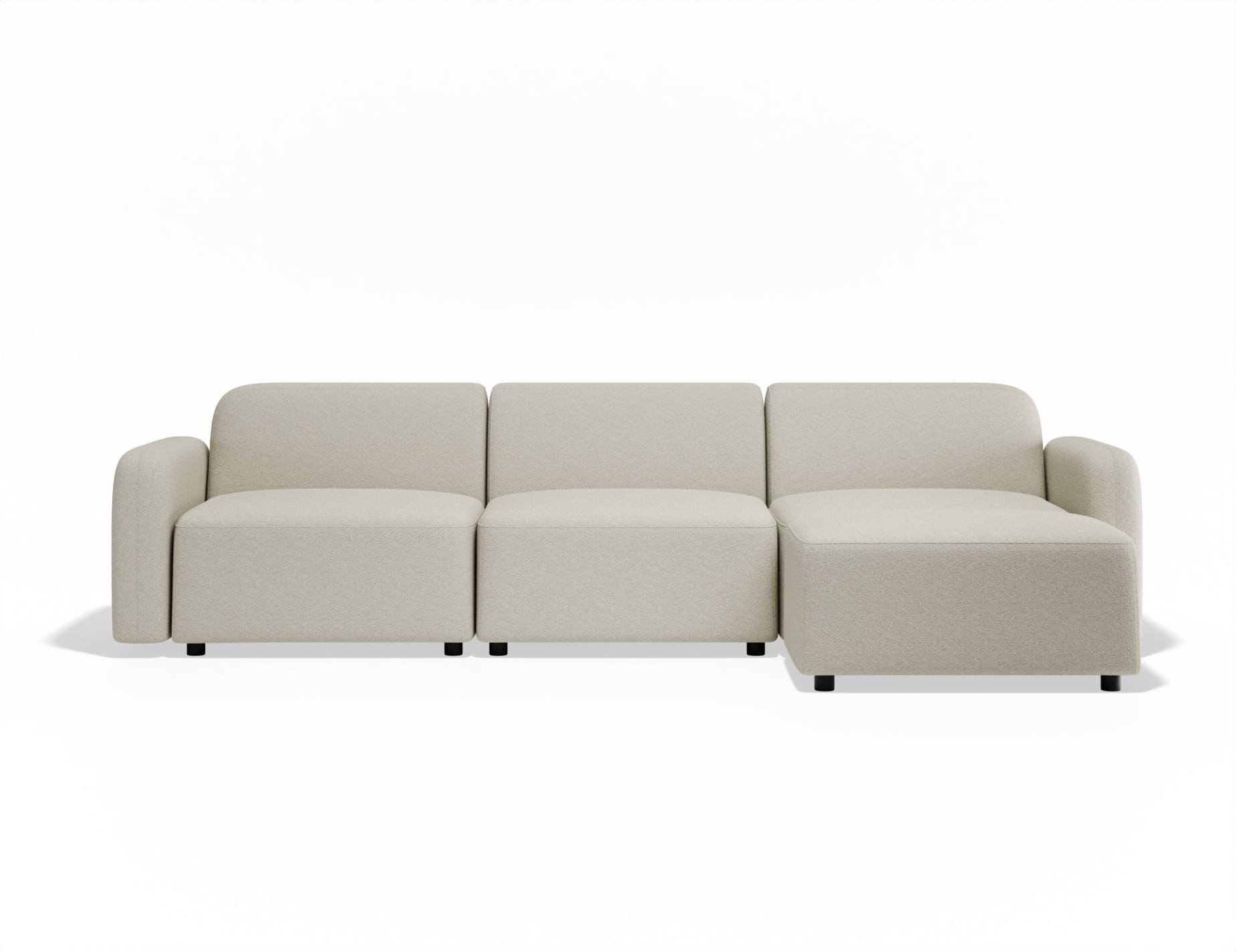 Atticus Modular Sofa - Ivory Cream Fabric