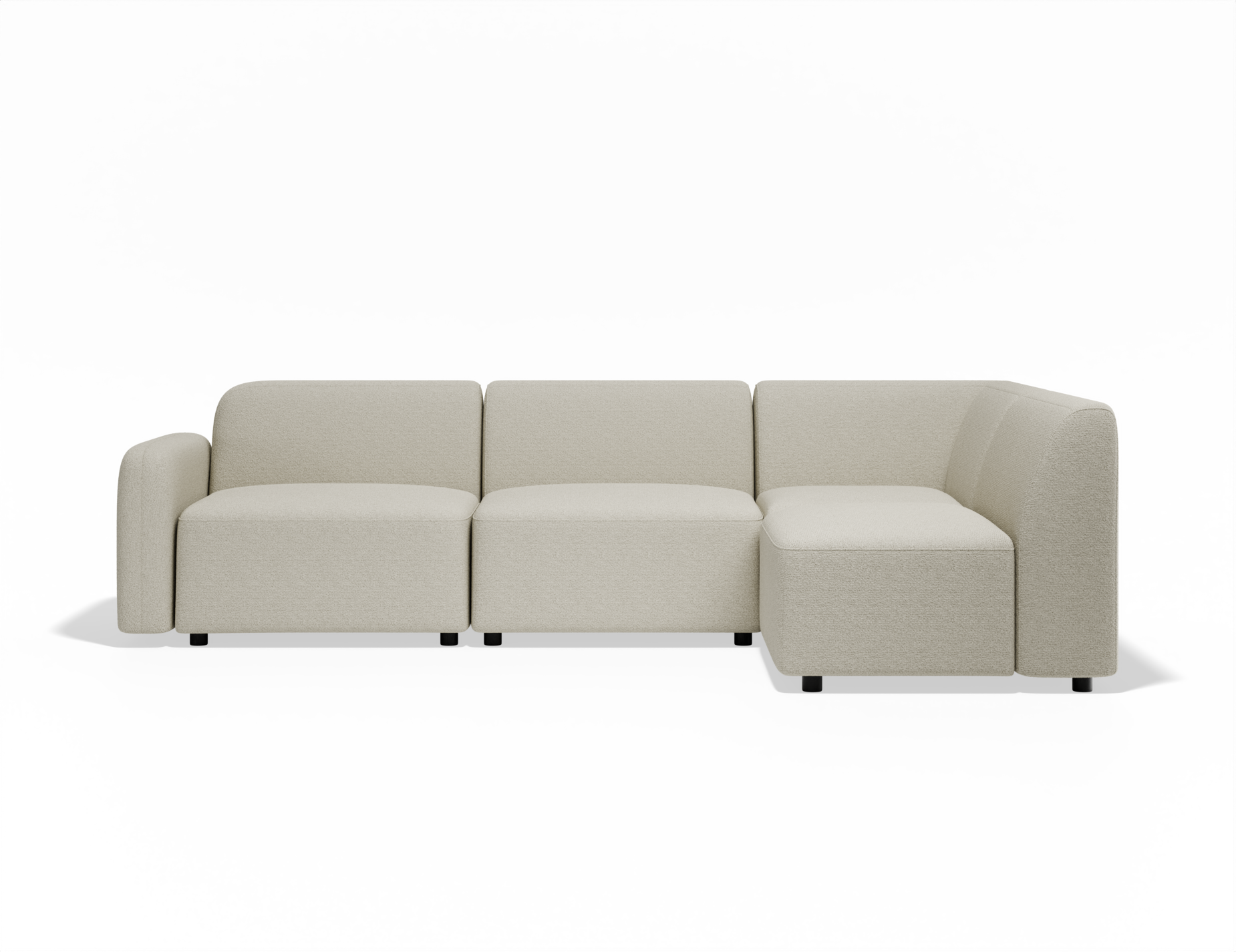 Atticus Modular Sofa - Ivory Cream Fabric