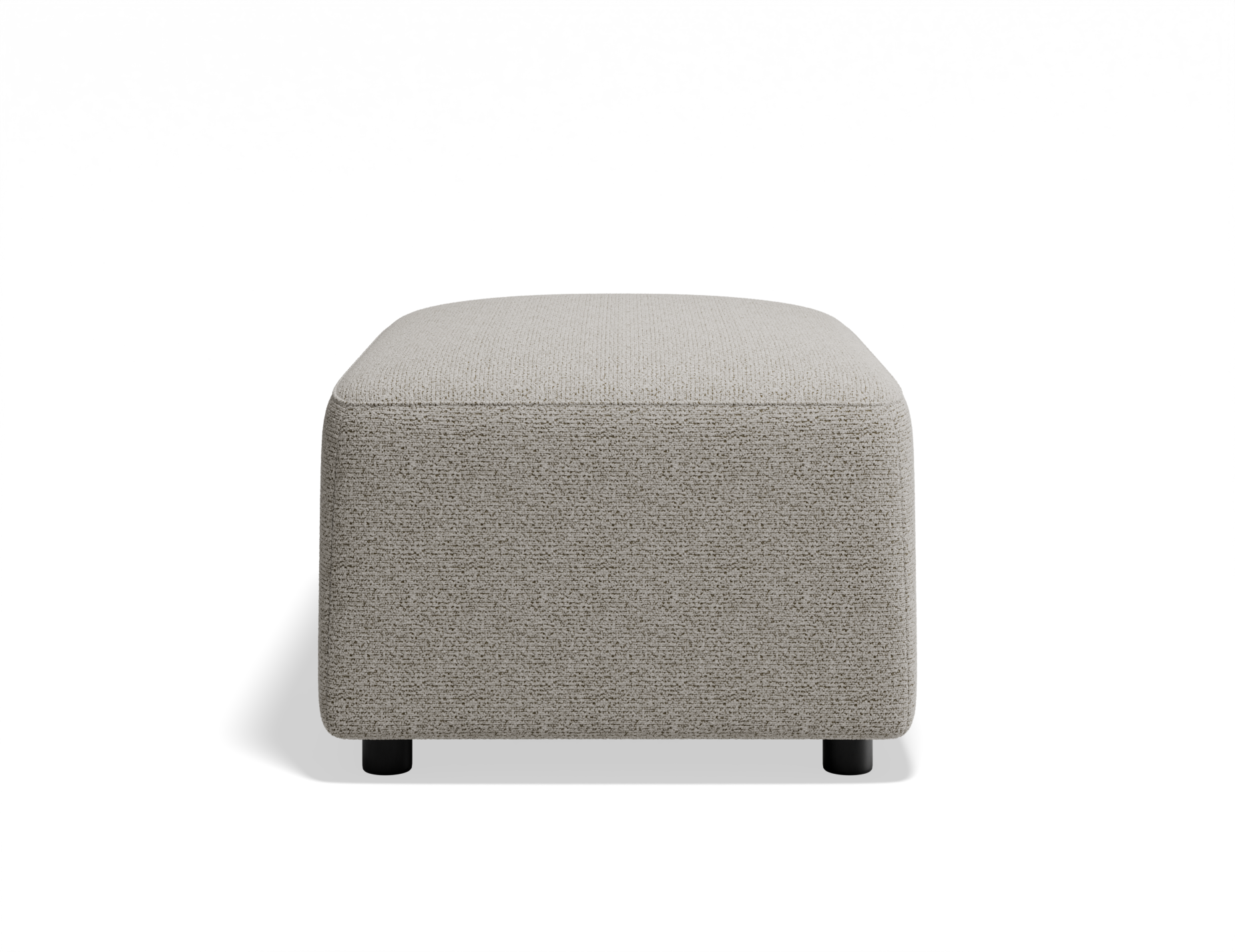 Atticus Ottoman - Oyster Fabric