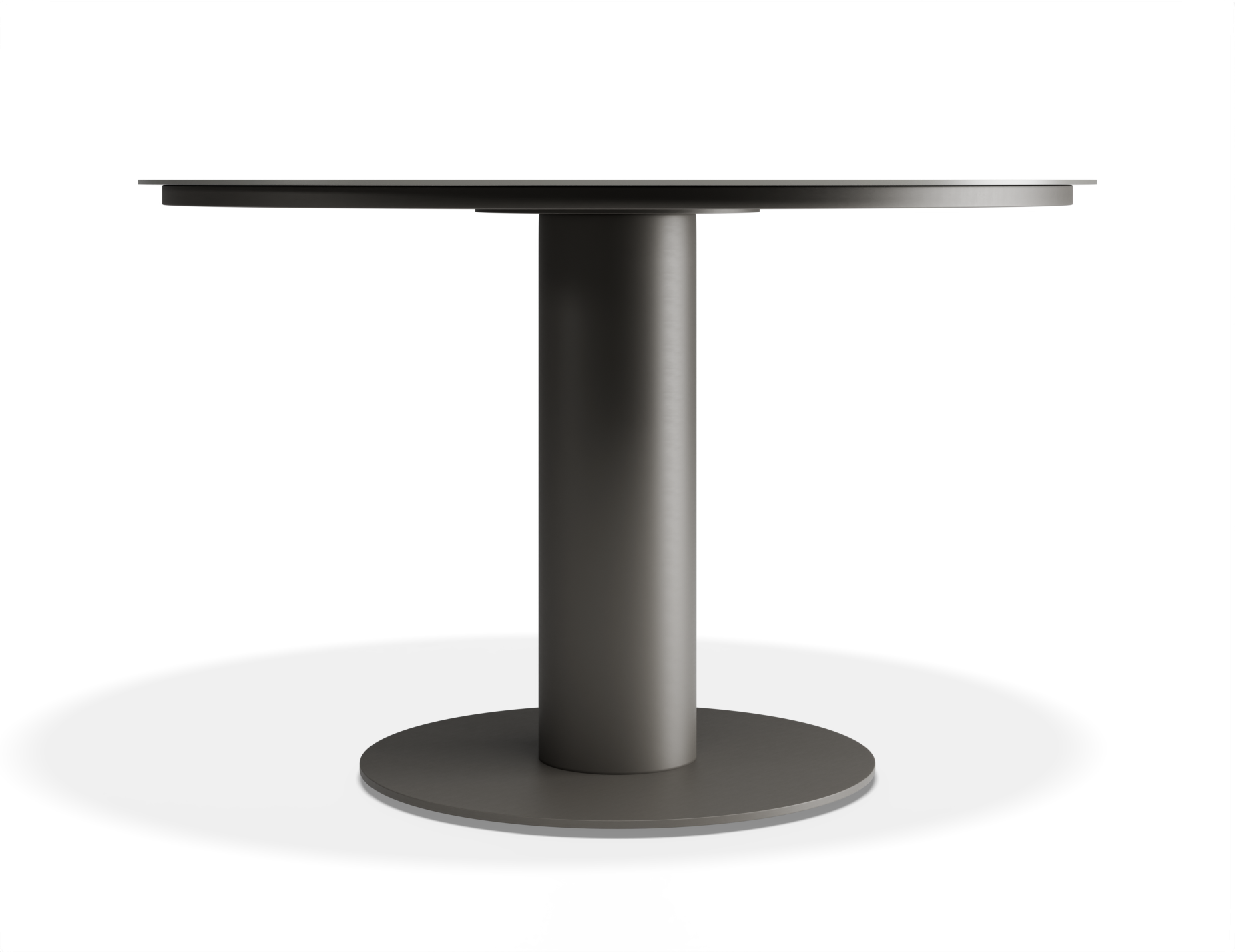 Orb Outdoor Dining Table - Charcoal with Urban Grey Ceramic Top