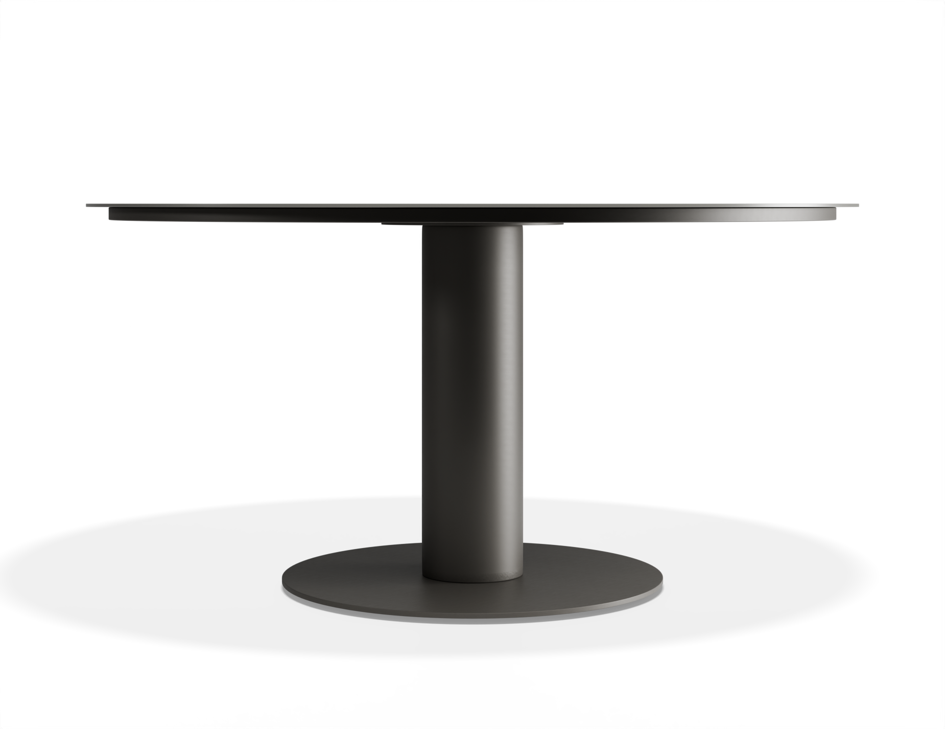 Orb Outdoor Dining Table - Charcoal with Urban Grey Ceramic Top