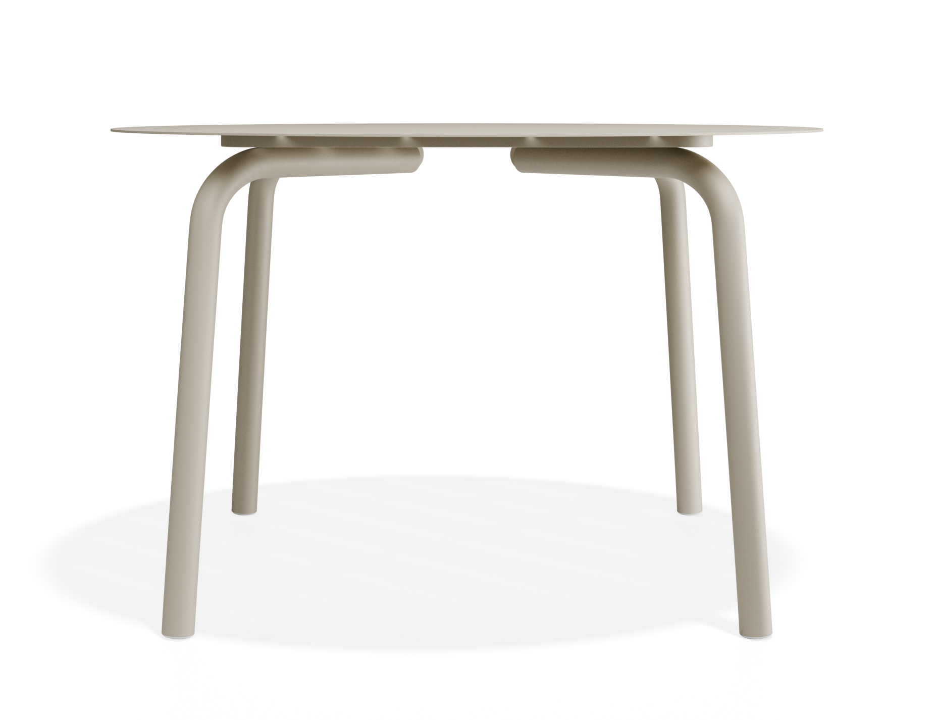 Roku Round Dining Table - Outdoor - Matte Latte