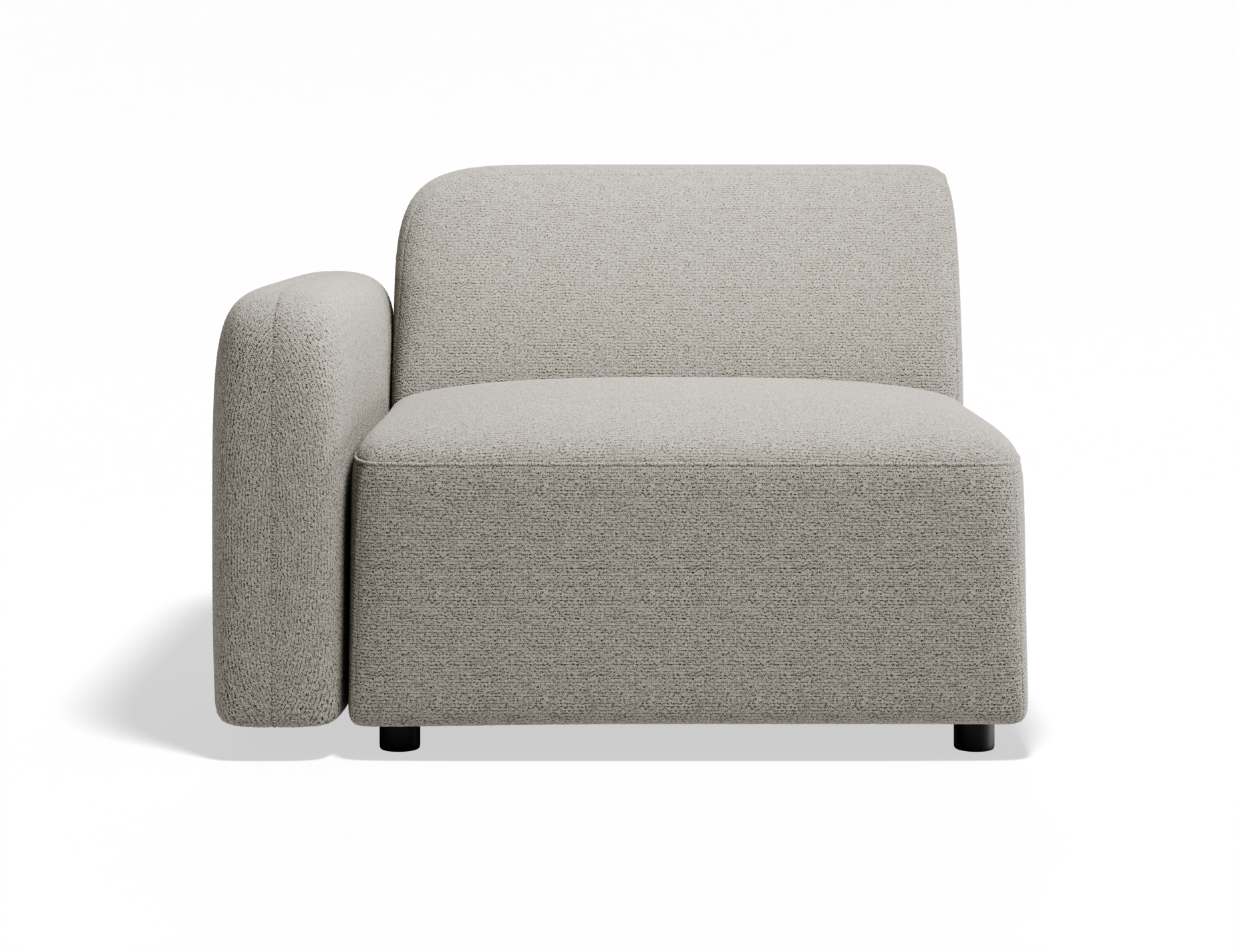 Atticus Modular Sofa Section - Left Arm - Oyster Fabric