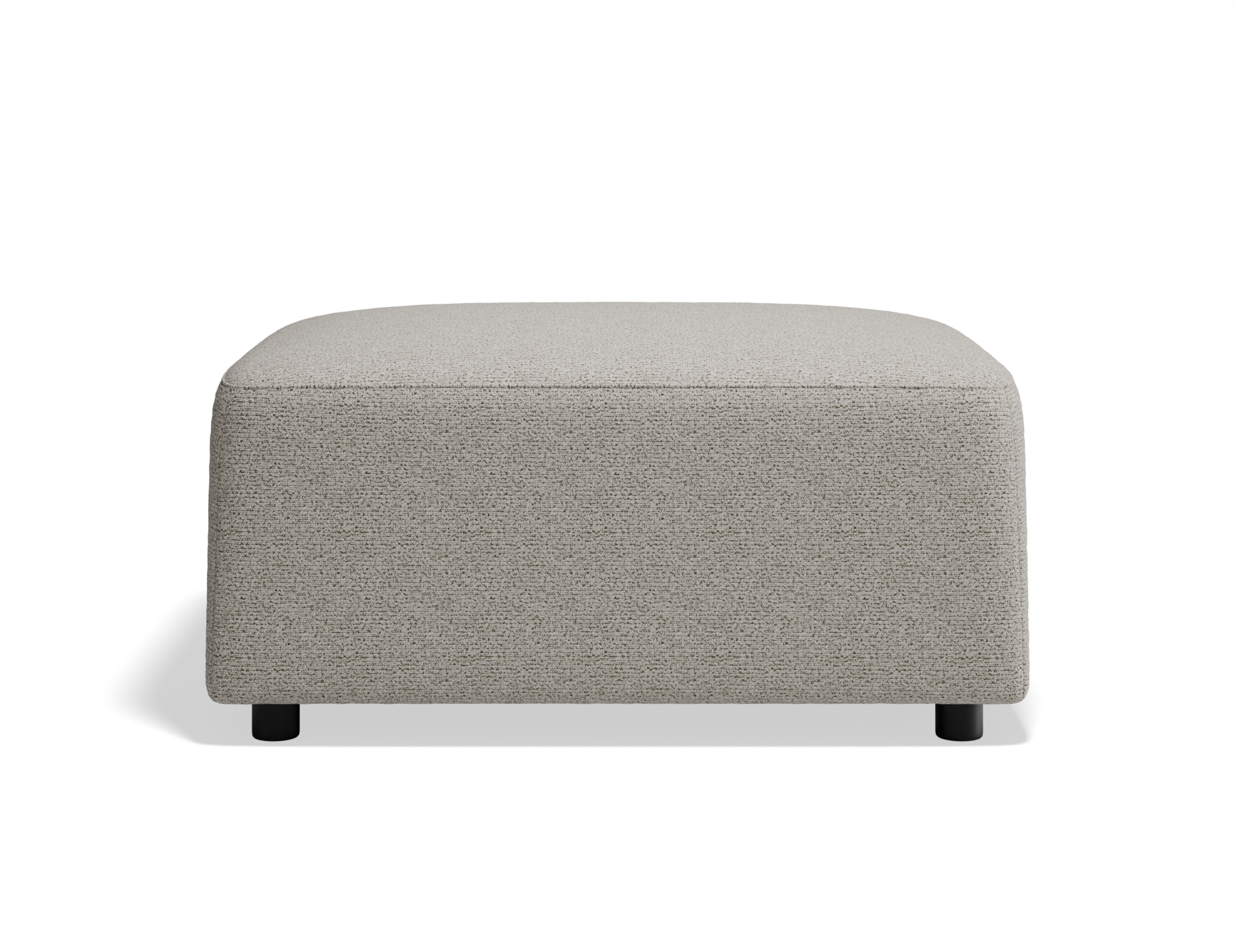 Atticus Ottoman - Oyster Fabric