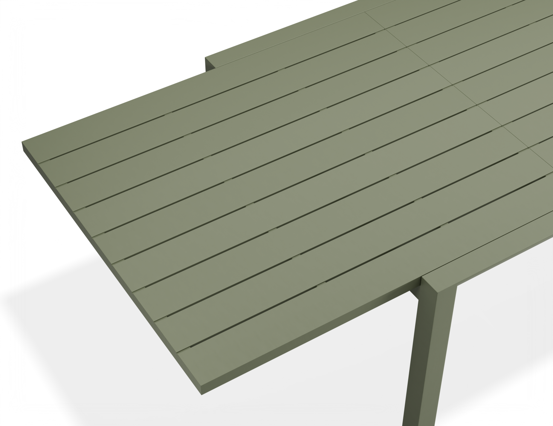 Reflect Outdoor Extendable Dining Table - Eucalyptus Green