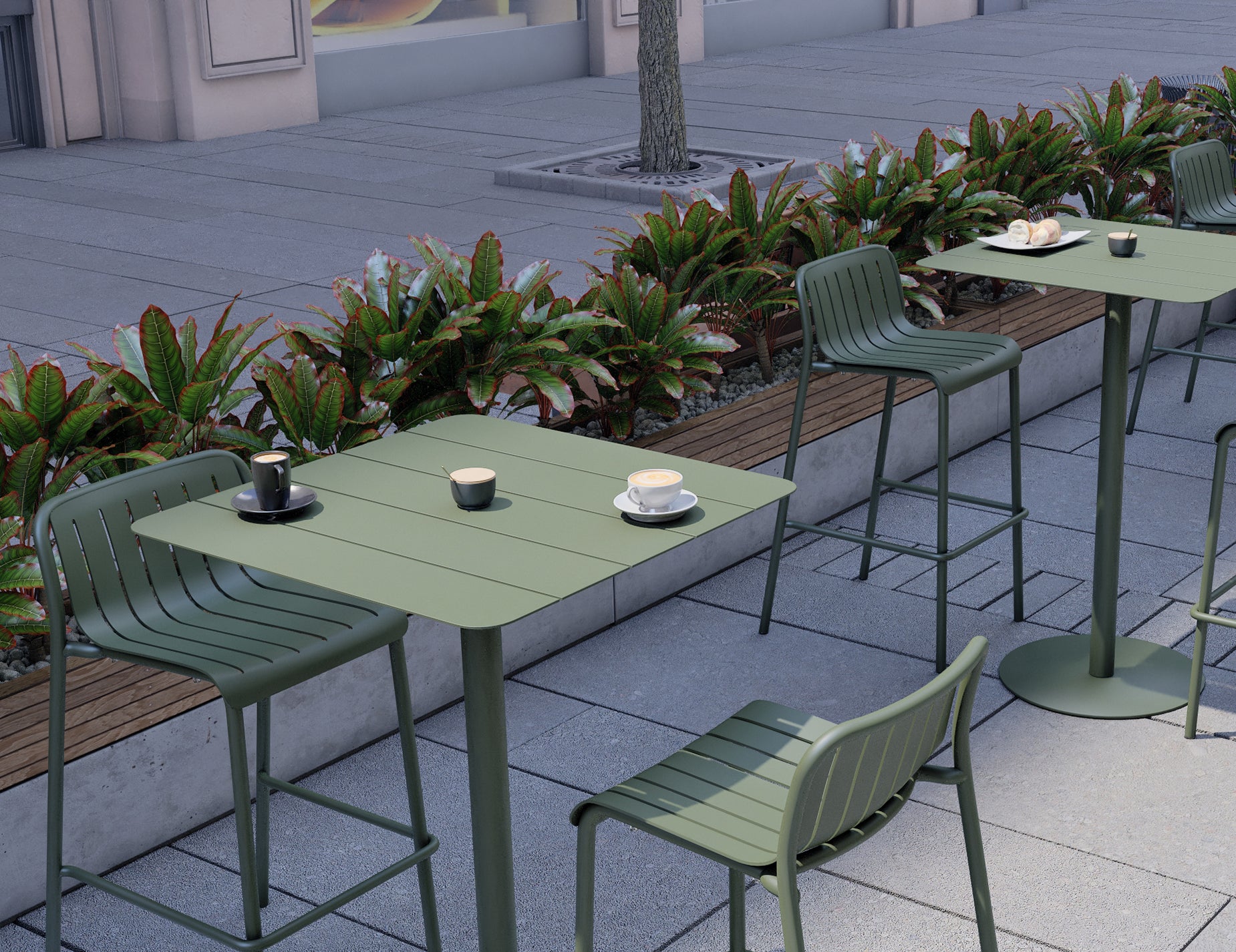 Roku Bar Stool - Outdoor