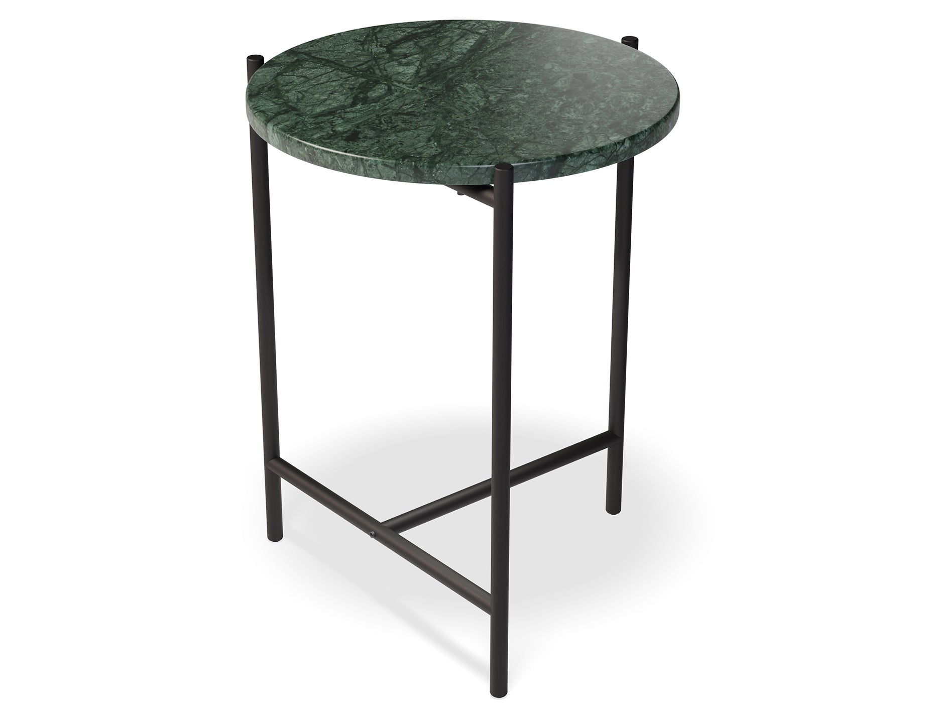 Nexus Marble Side Table - Green Guatemala