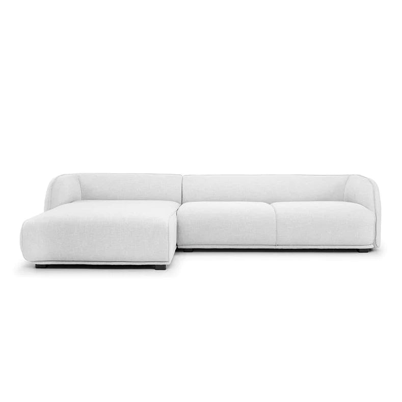 Troy 3 Seater Left Chaise Sofa (Light Texture Grey)