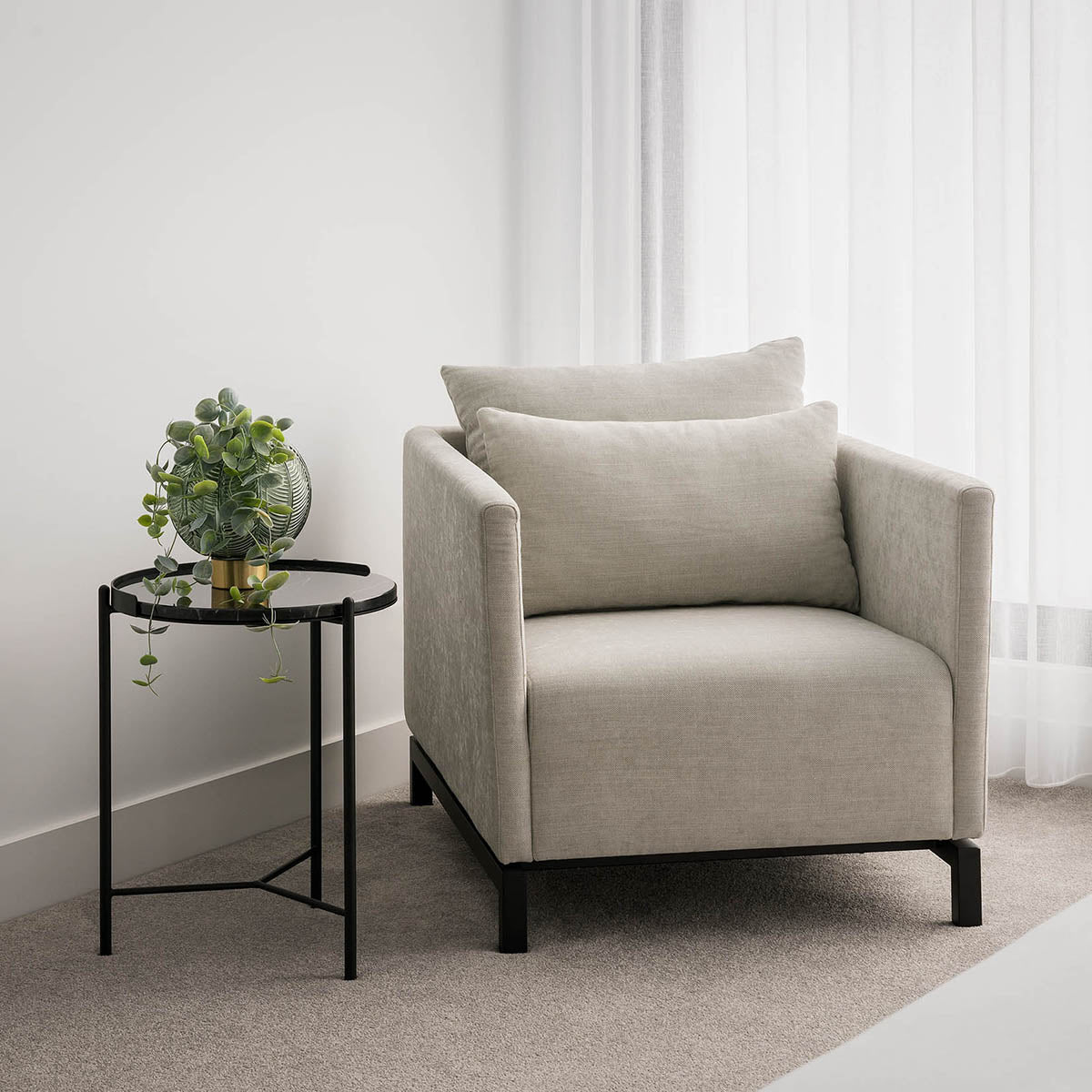 Armadale Lounge Chair (Light Grey).