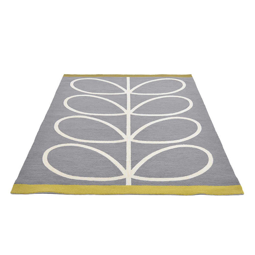 Giant Linear Stem Outdoor Rug (Slate).