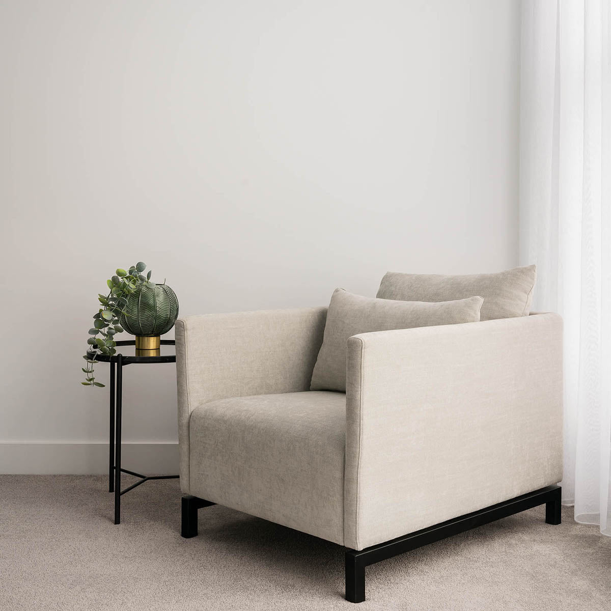 Armadale Lounge Chair (Light Grey).