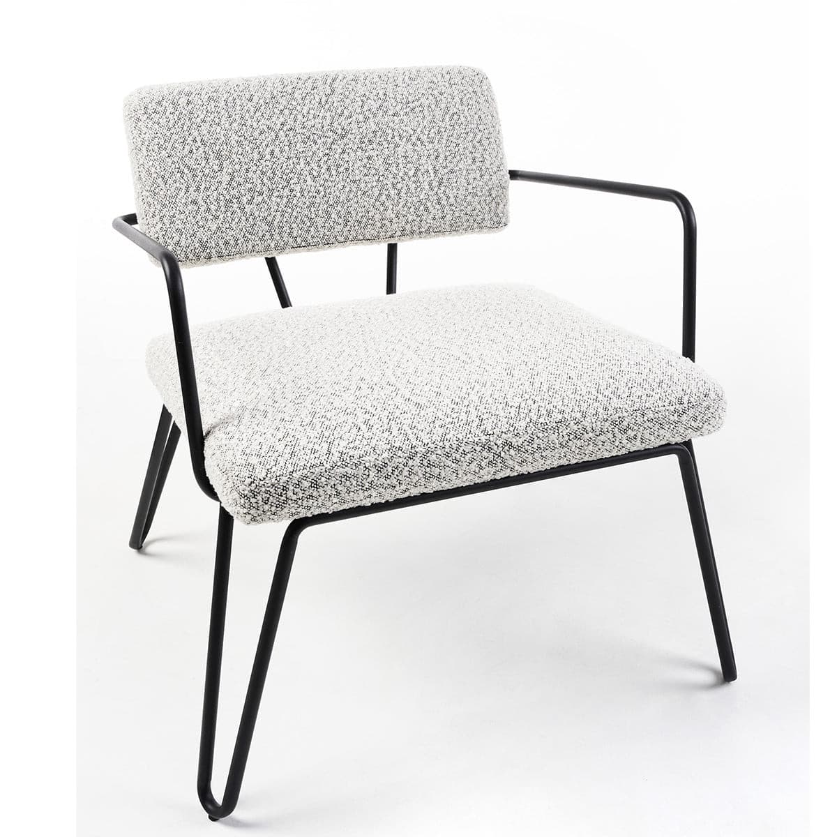 Chelsea Lounge Chair (Boucle Silver).