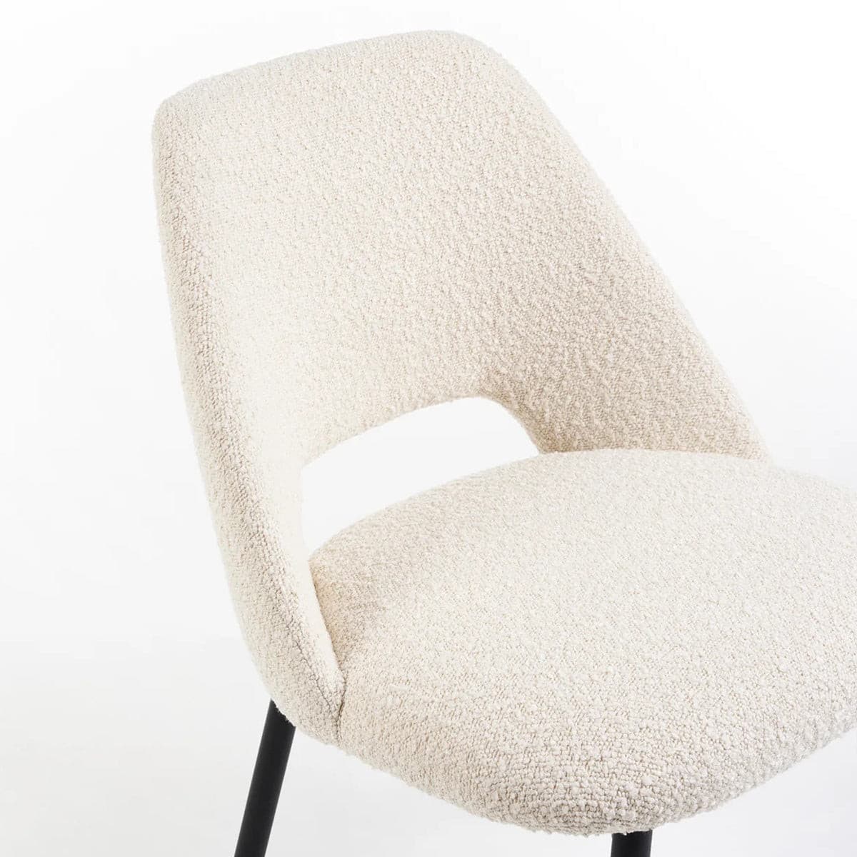 Clyde Dining Chair (Boucle Ivory).