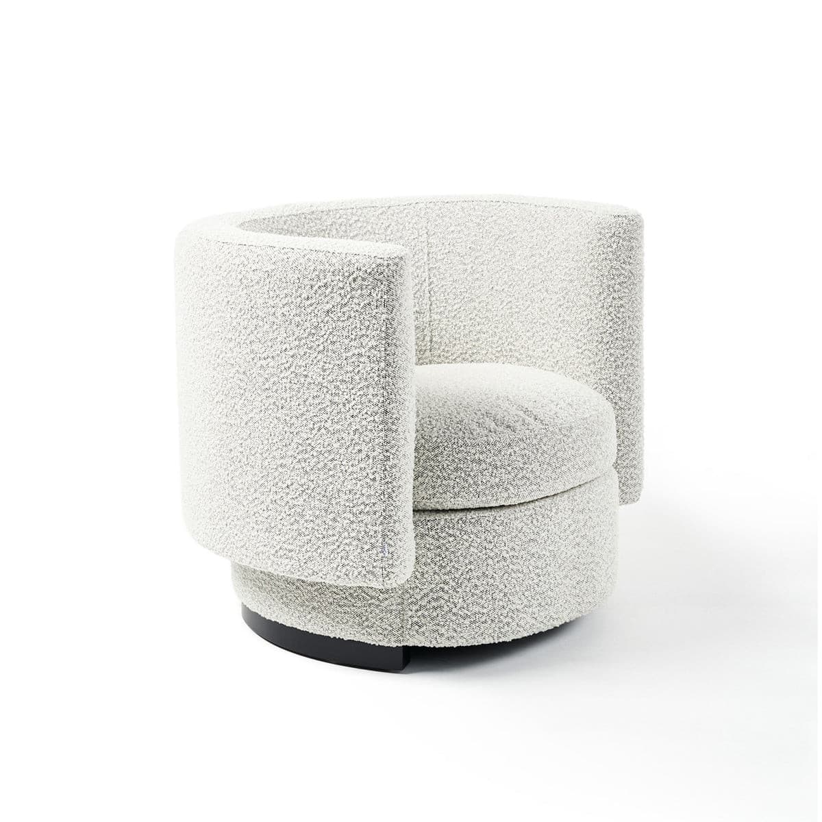 Arena Lounge Chair (Silver Boucle).