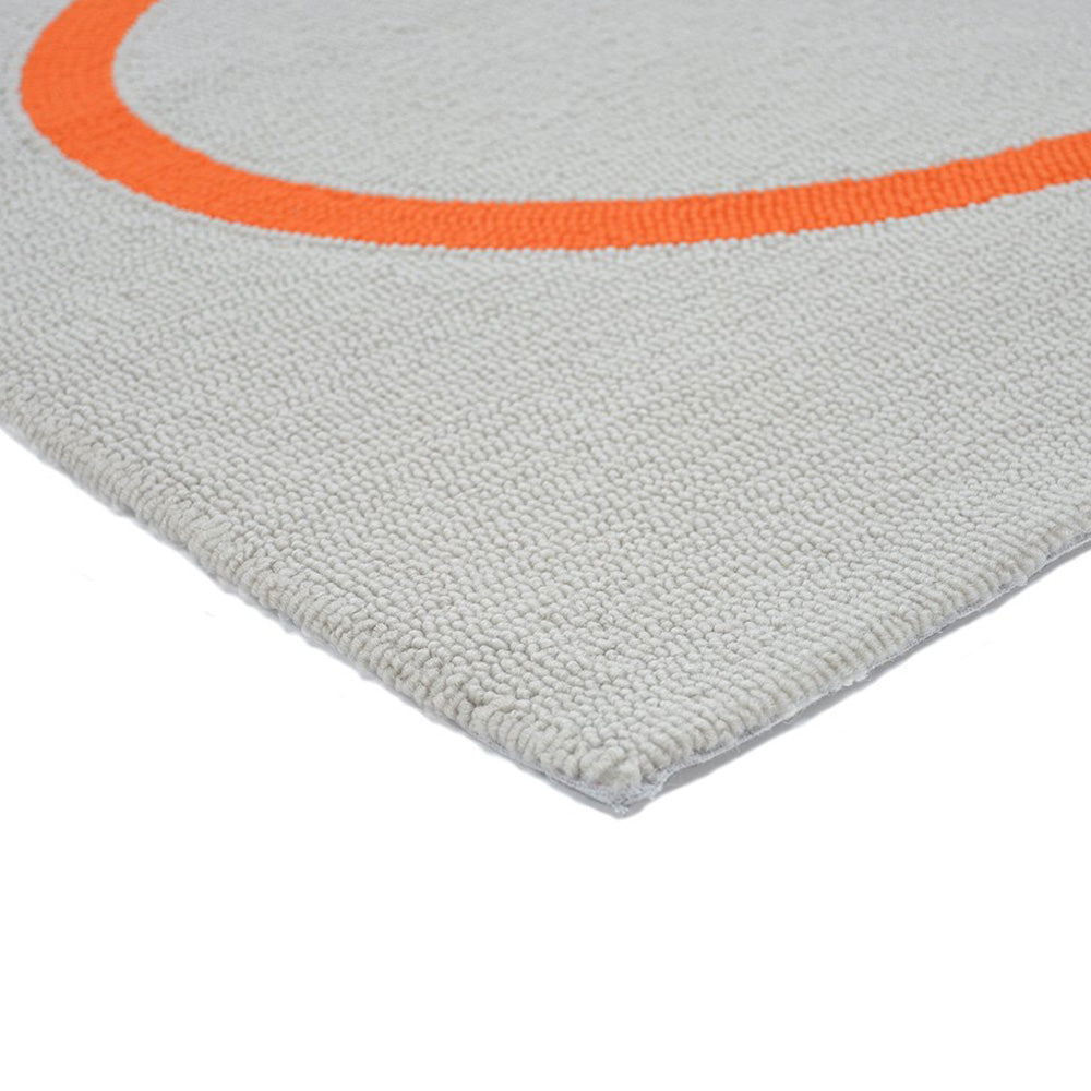 Giant Linear Stem Outdoor Rug (Persimmon).