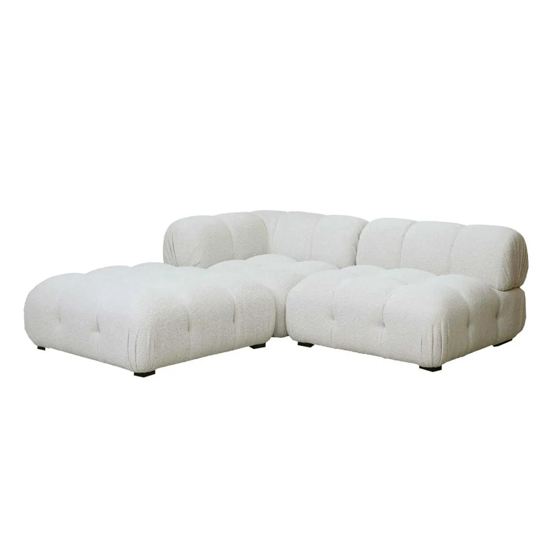 Hugo Modular Chaise Sofa (Vanilla Boucle).