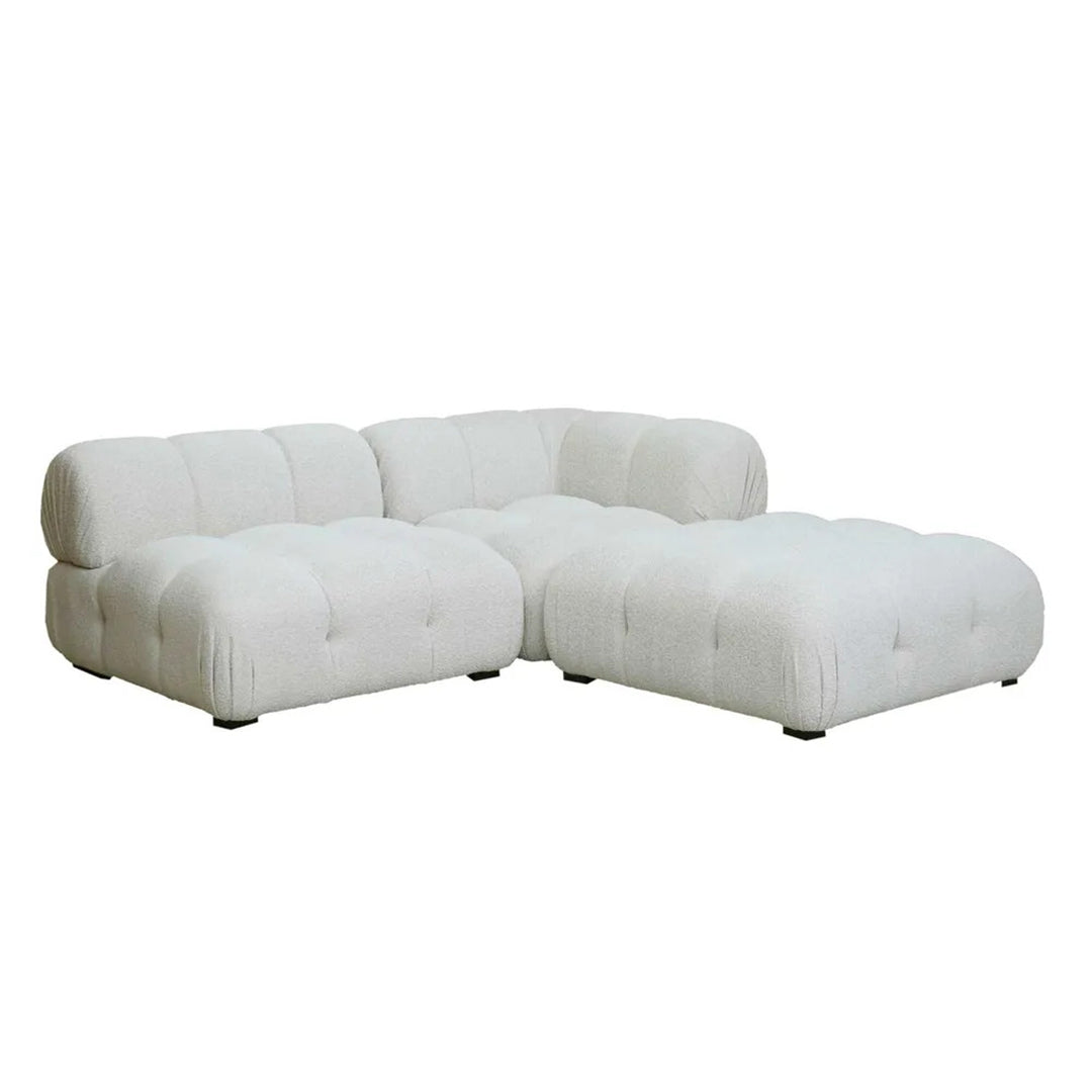 Hugo Modular Chaise Sofa (Vanilla Boucle).
