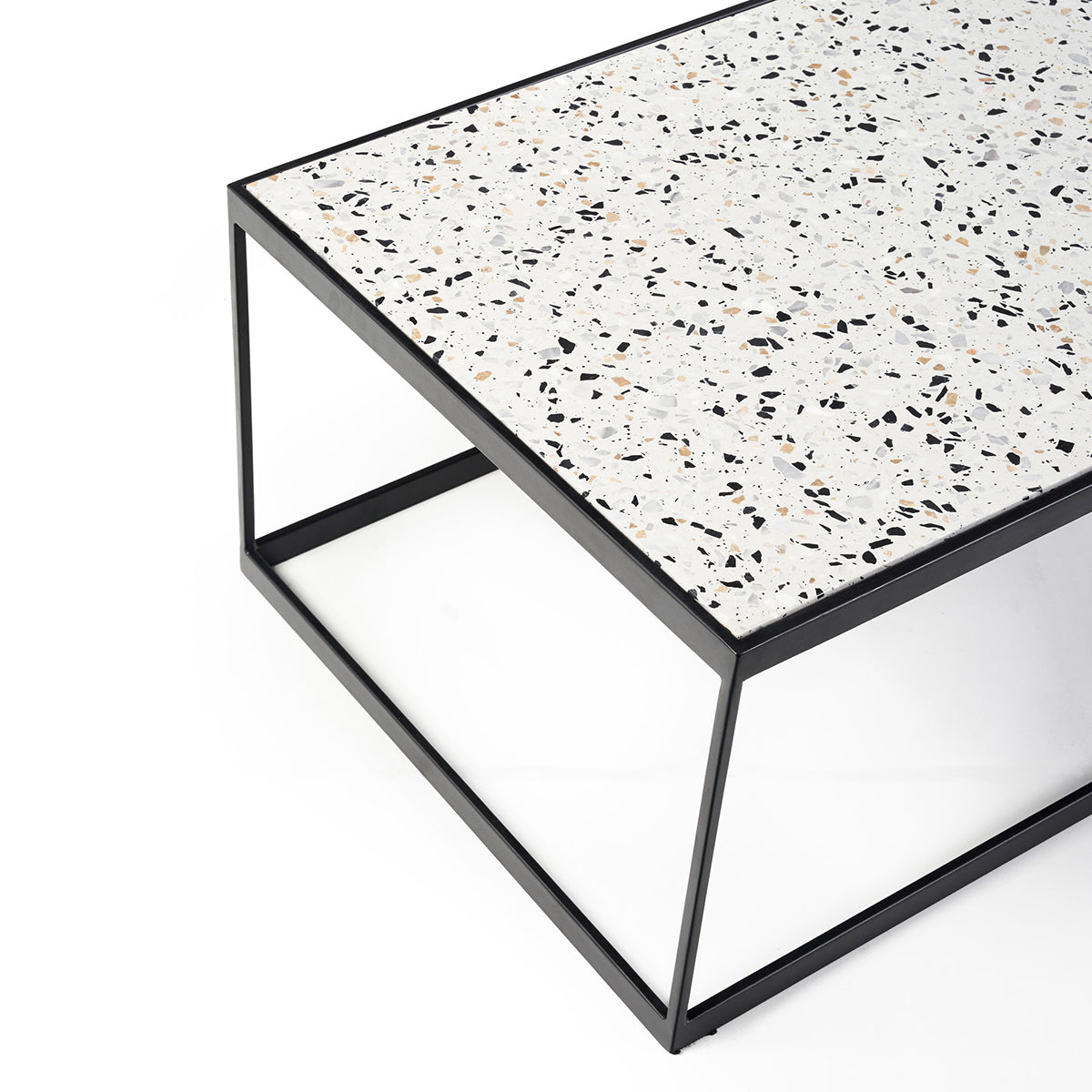 Wesley Coffee Table (White Terrazzo).