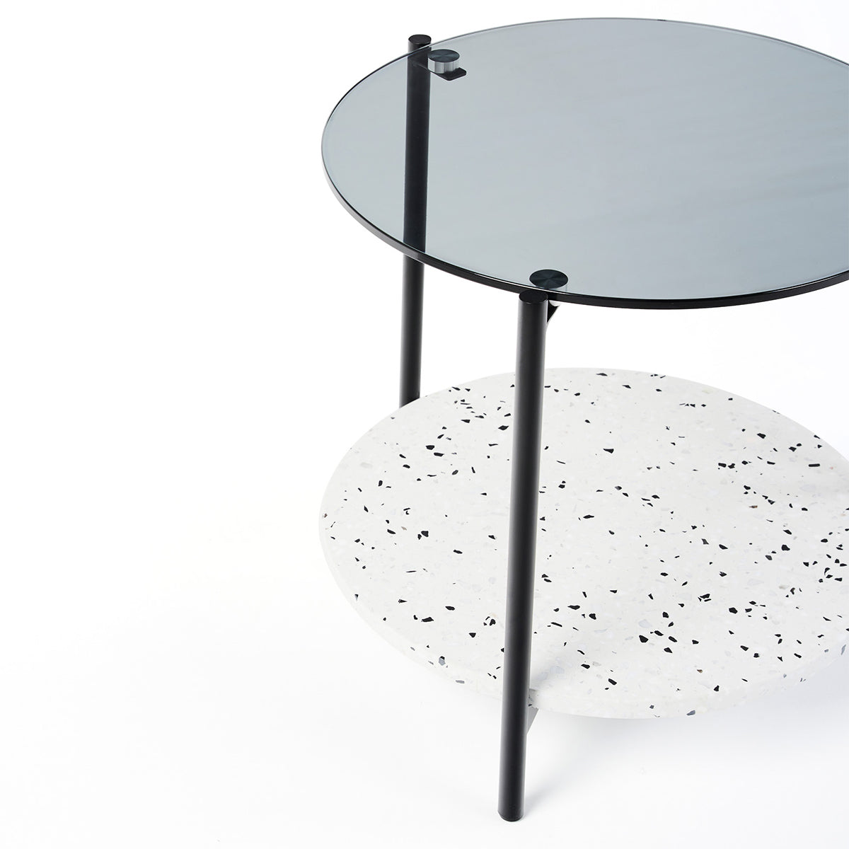 Maddox Side Table (Black/White).