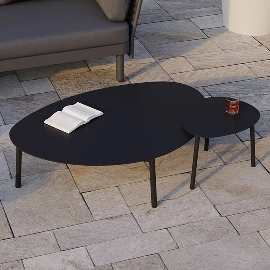 Volla Outdoor Side Table (Black).